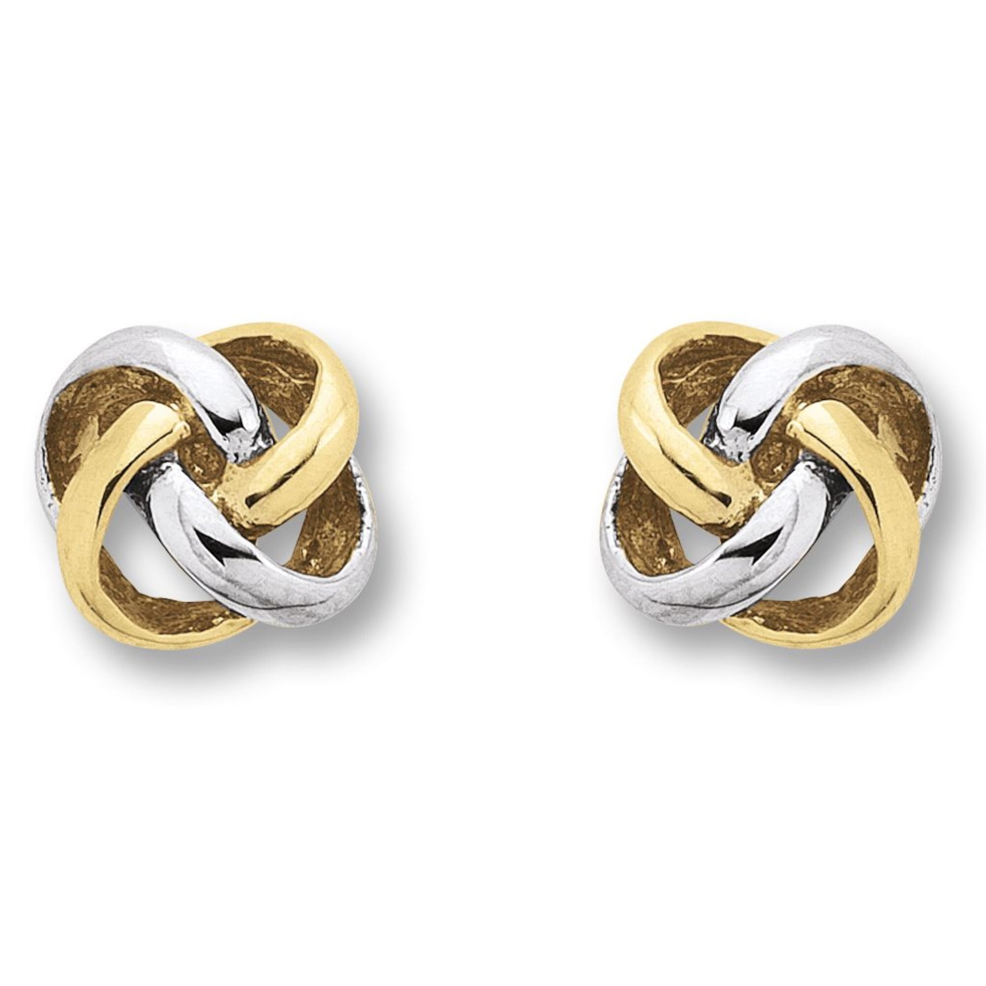 ONE ELEMENT Knoten Earrings Yellow Gold