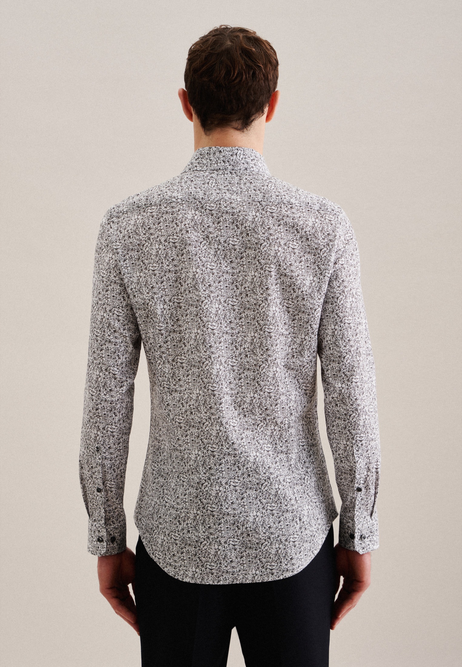seidensticker Businesshemd »Slim«, Slim Langarm Kentkragen Floral