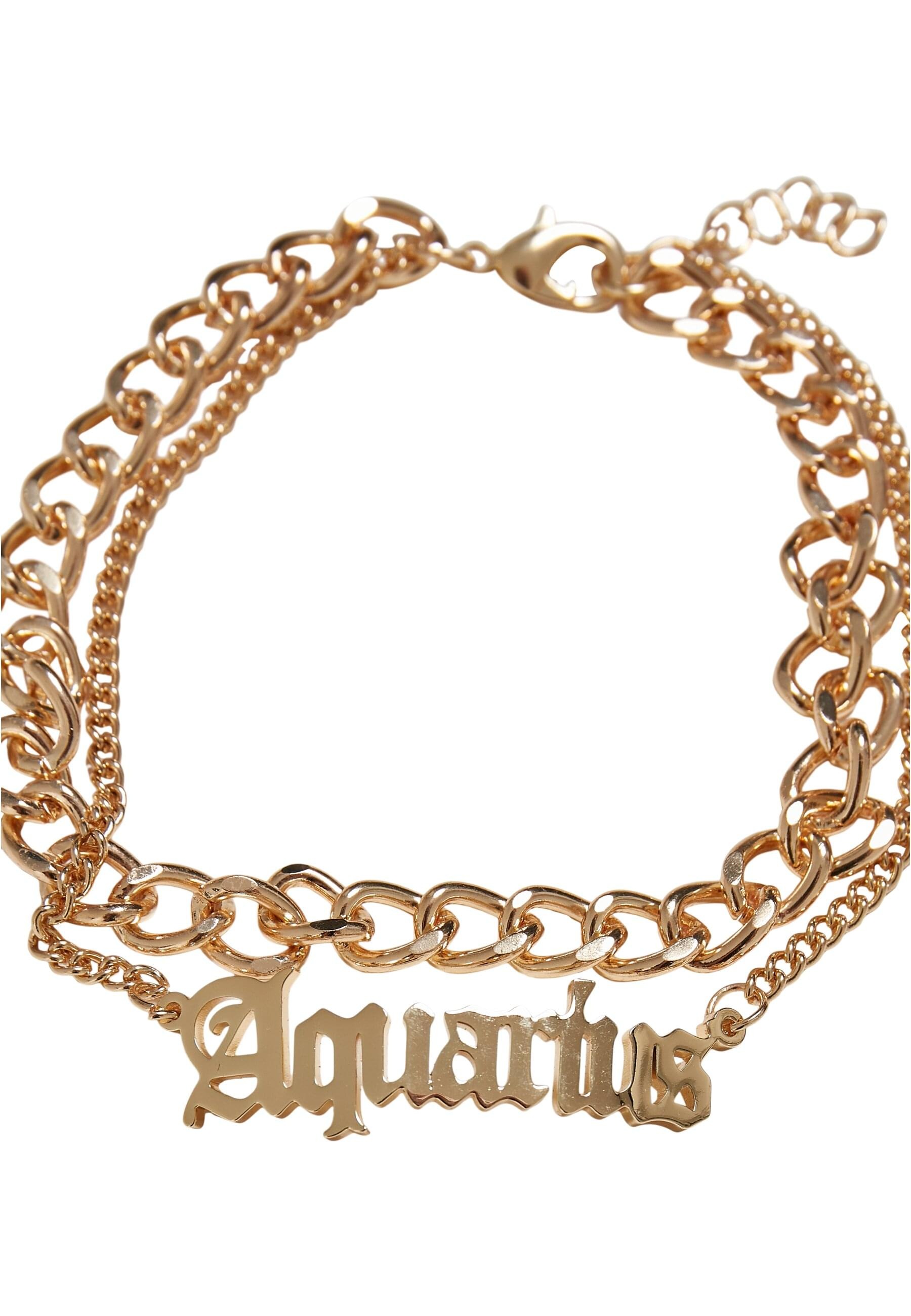 URBAN CLASSICS Fußkette »Urban Classics Unisex Zodiac Golden Anklet«
