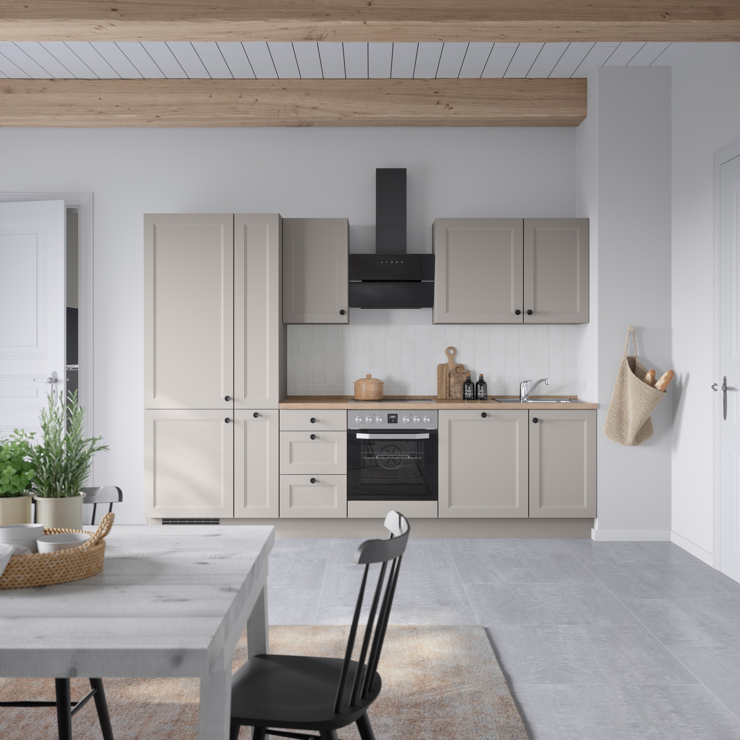 nobilia® Küchenzeile »"Cascada II"«, vormontiert, Breite 300 cm, Ausrichtung wählbar, wahlw. mit E-Geräten