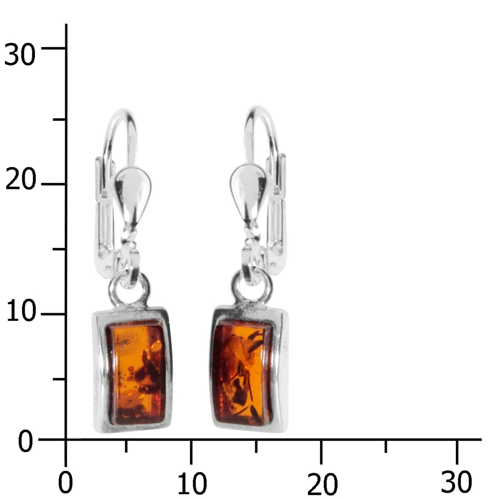 OSTSEE-SCHMUCK Paar Ohrhänger »Ostsee-Schmuck Ohrhänger Astrid 8x4 Ohrhänger Astrid 8x4«
