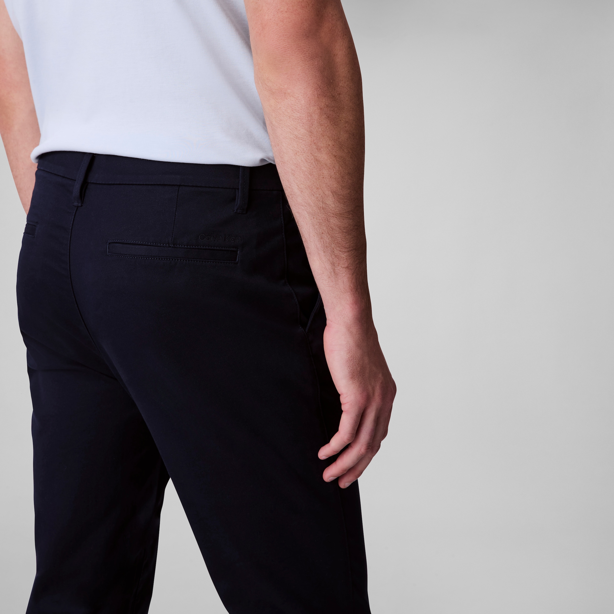 Calvin Klein Stoffhose "SLM CTTN STRTCH CHN", Mit Gürtelschlaufen günstig online kaufen