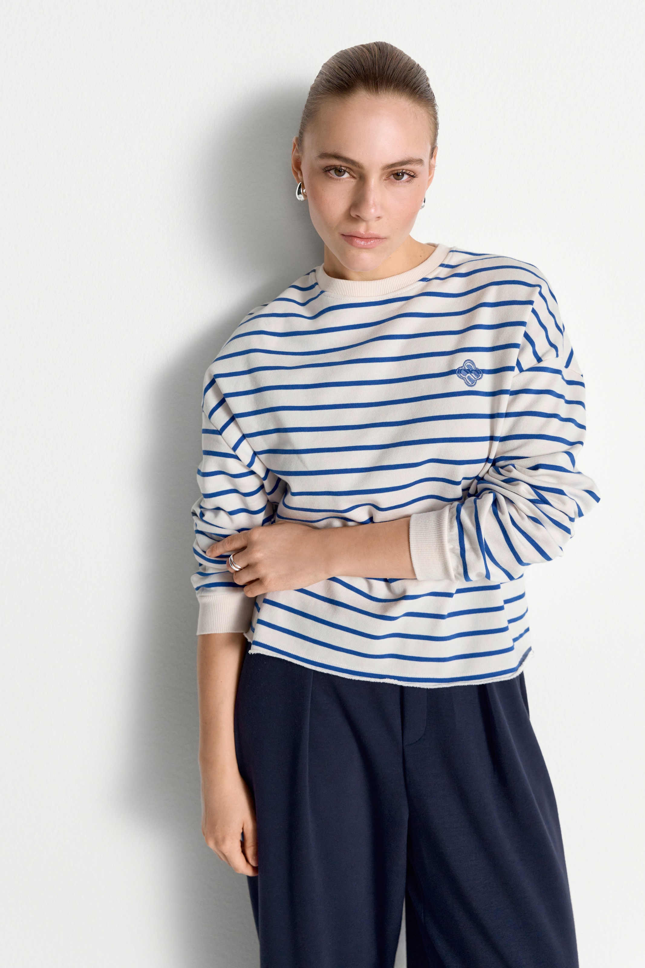 RICHROYAL Sweatshirt, im dezenten oversized Look, mit Bruststickerei günstig online kaufen