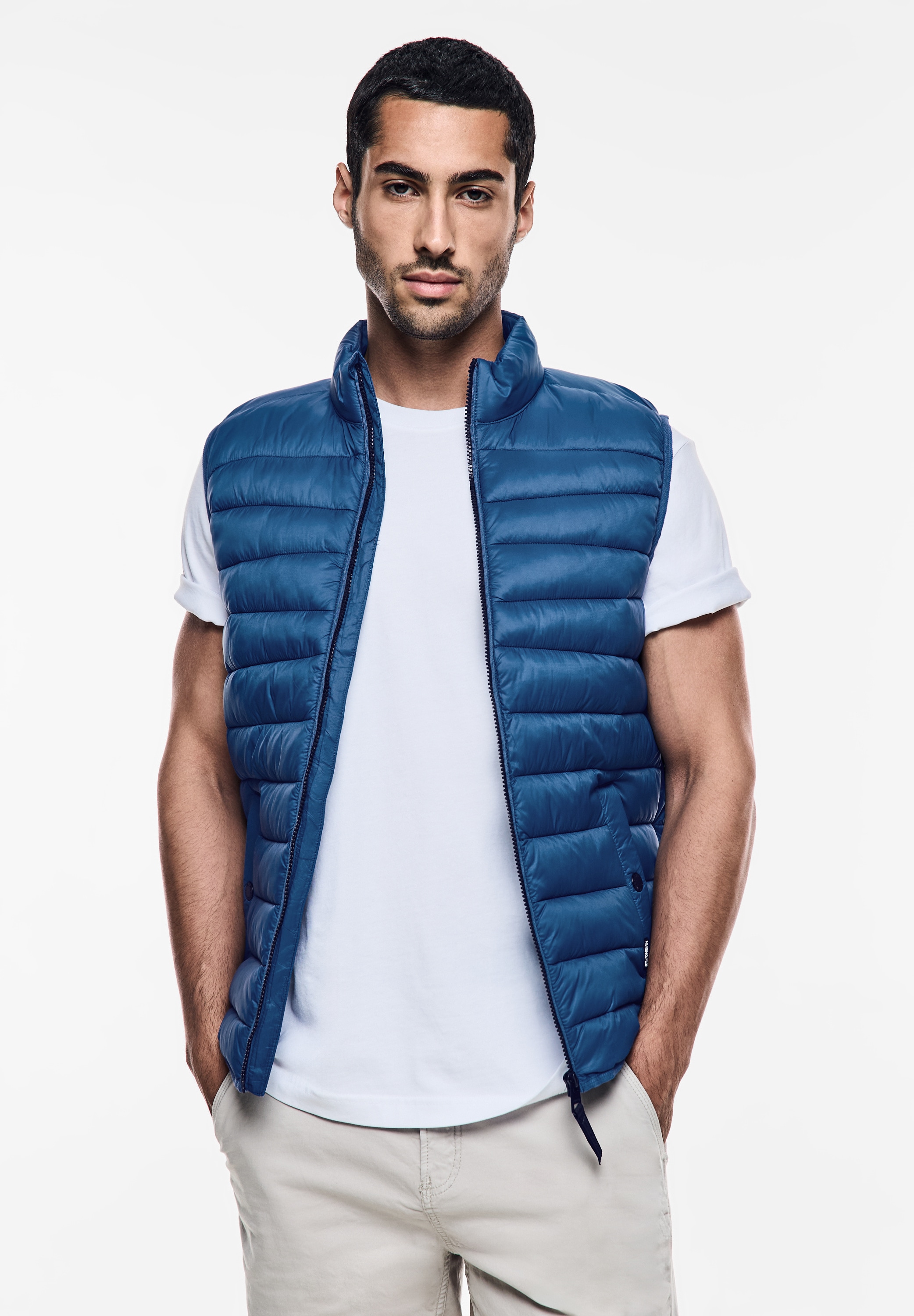 STREET ONE MEN Steppweste, mit Zipper