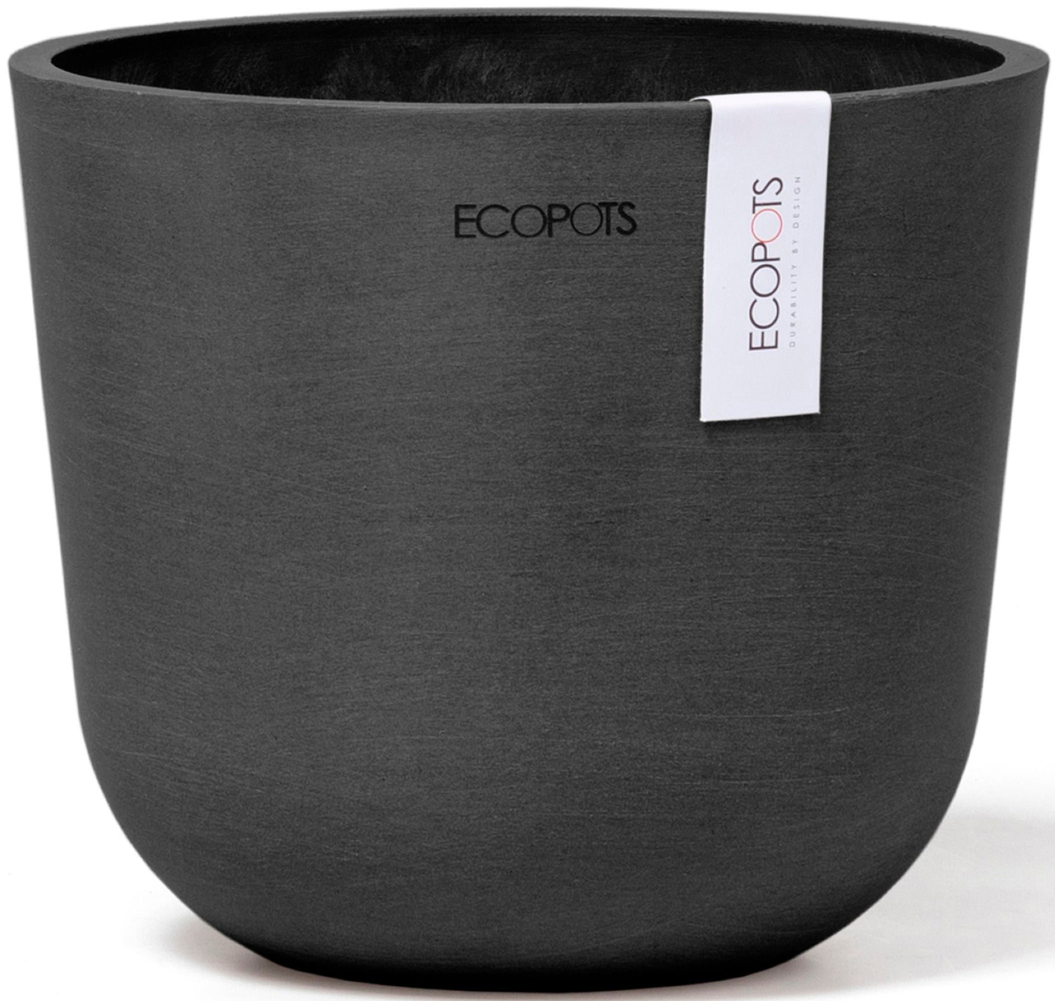 ECOPOTS Blumentopf "Oslo Mini 16 Dunkelgrau", für den Innenbereich