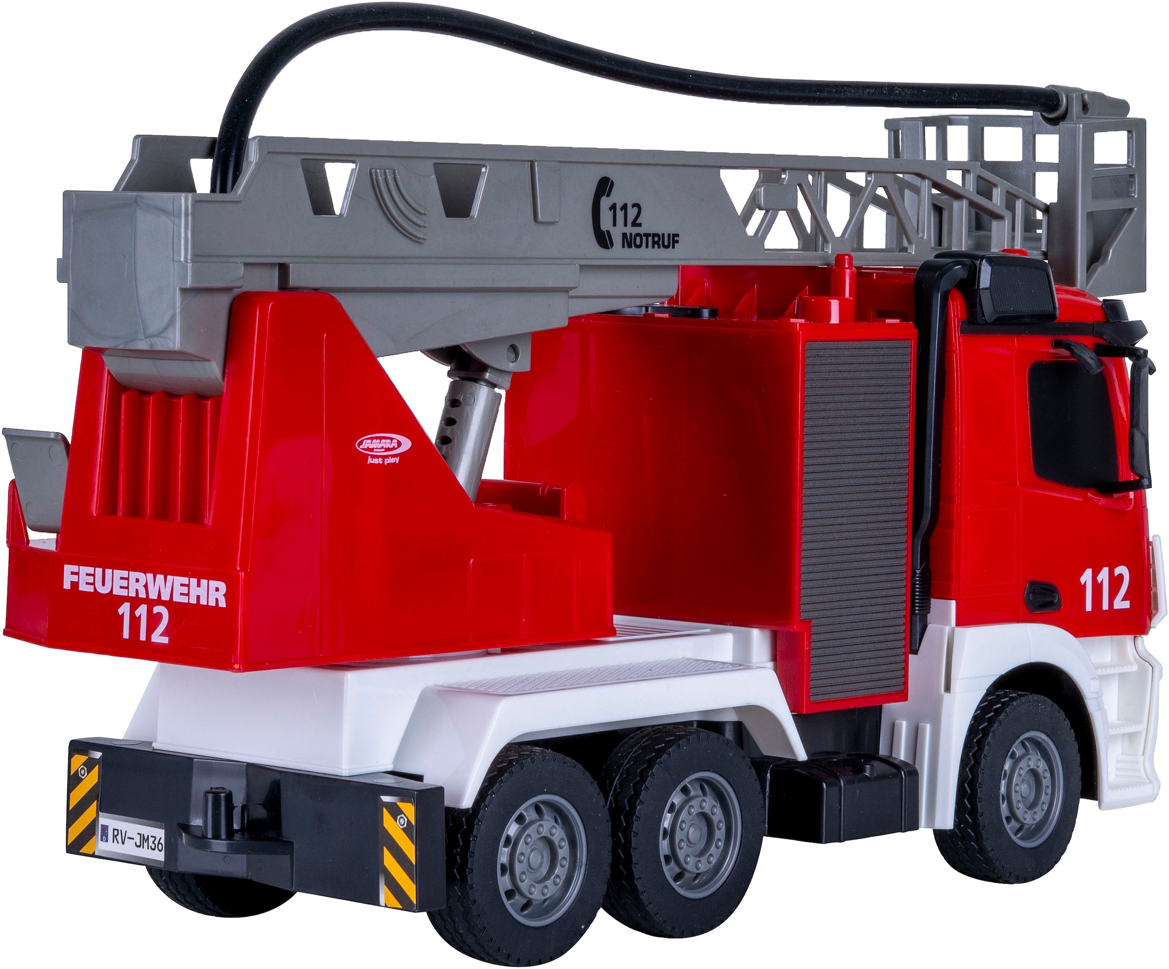 Jamara RC-LKW »Feuerwehr Drehleiter Mercedes -Benz Antos 2,4GHz« mit Spritzfunktion; LED-Licht; Maßstab 1:26