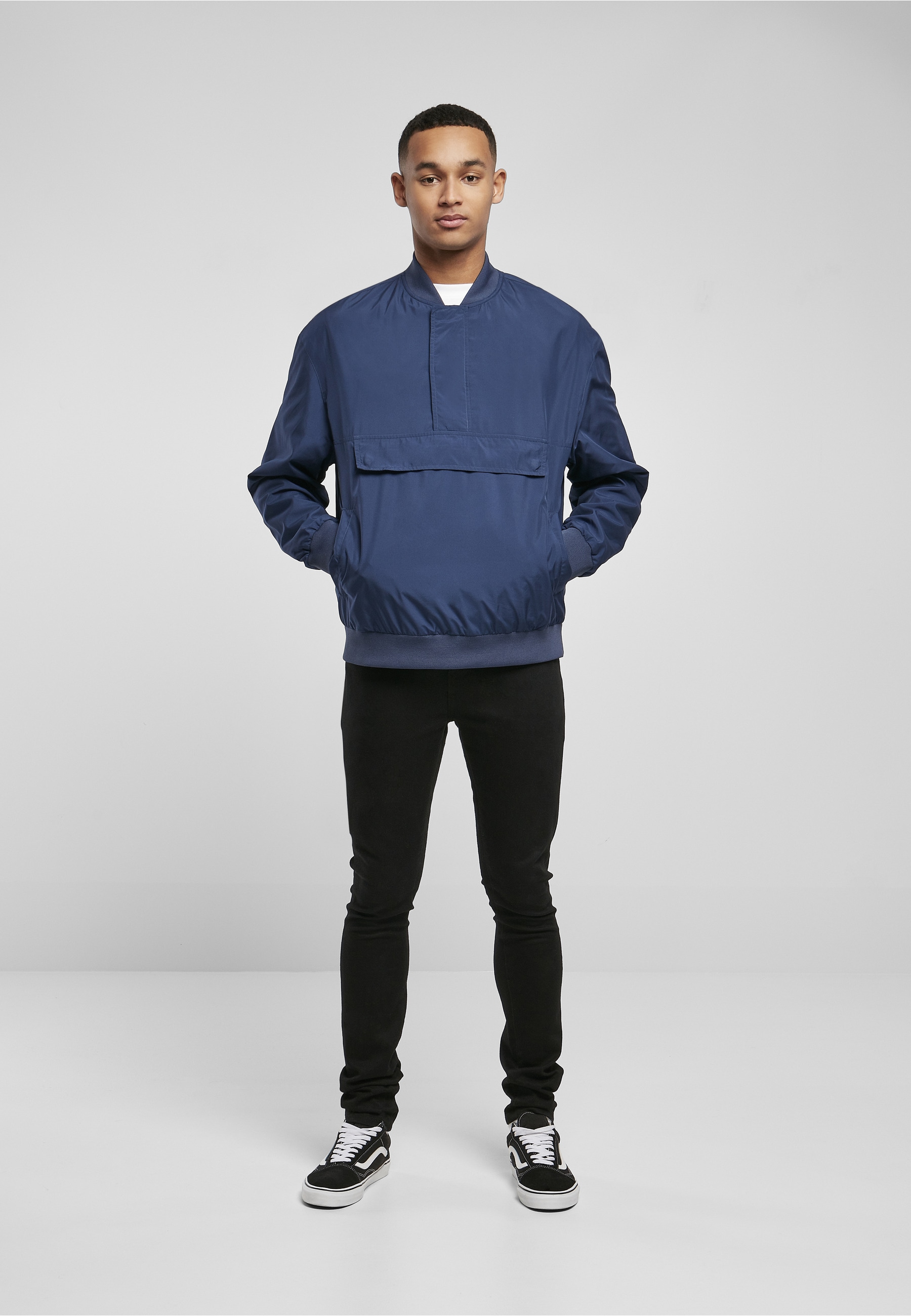 URBAN CLASSICS Bomberjacke »Urban Classics Herren Pullover Bomber Jacket« 1 Stk. tlg. ohne Kapuze