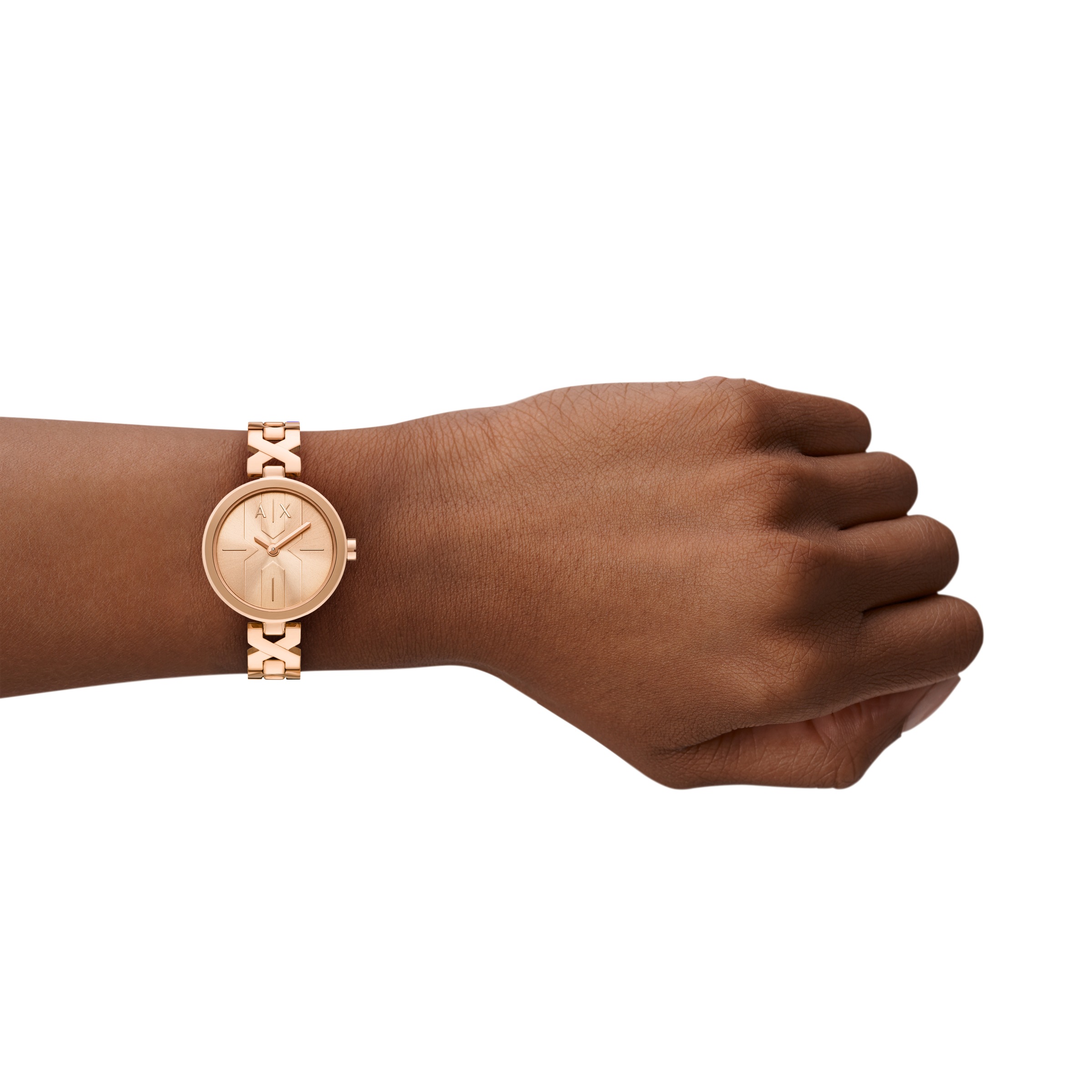 ARMANI EXCHANGE Quarzuhr, Armbanduhr, Damenuhr, Edelstahlarmband, analog