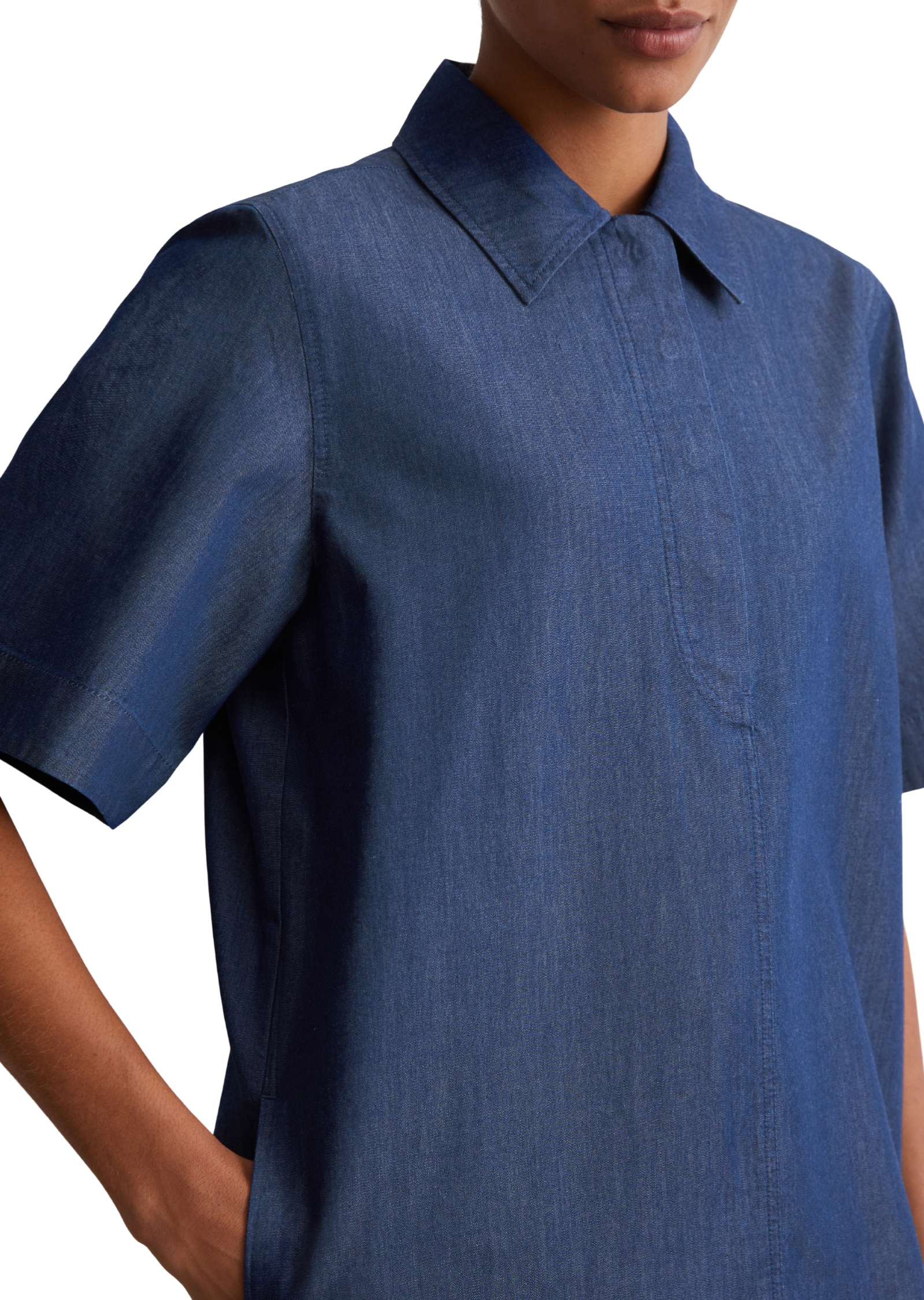 Marc O'Polo Hemdblusenkleid »aus Organic-Cotton-Lyocell-Mix«