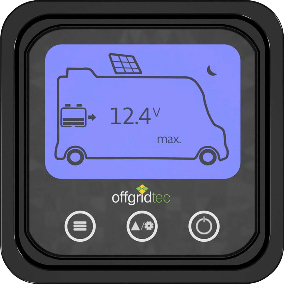 offgridtec Solarladeregler »LCD-Fernanzeige«, mit Echtzeitanzeige-Datenanzeige, passend für den Offgridtec MPPT Pro Duo Solarladeregler