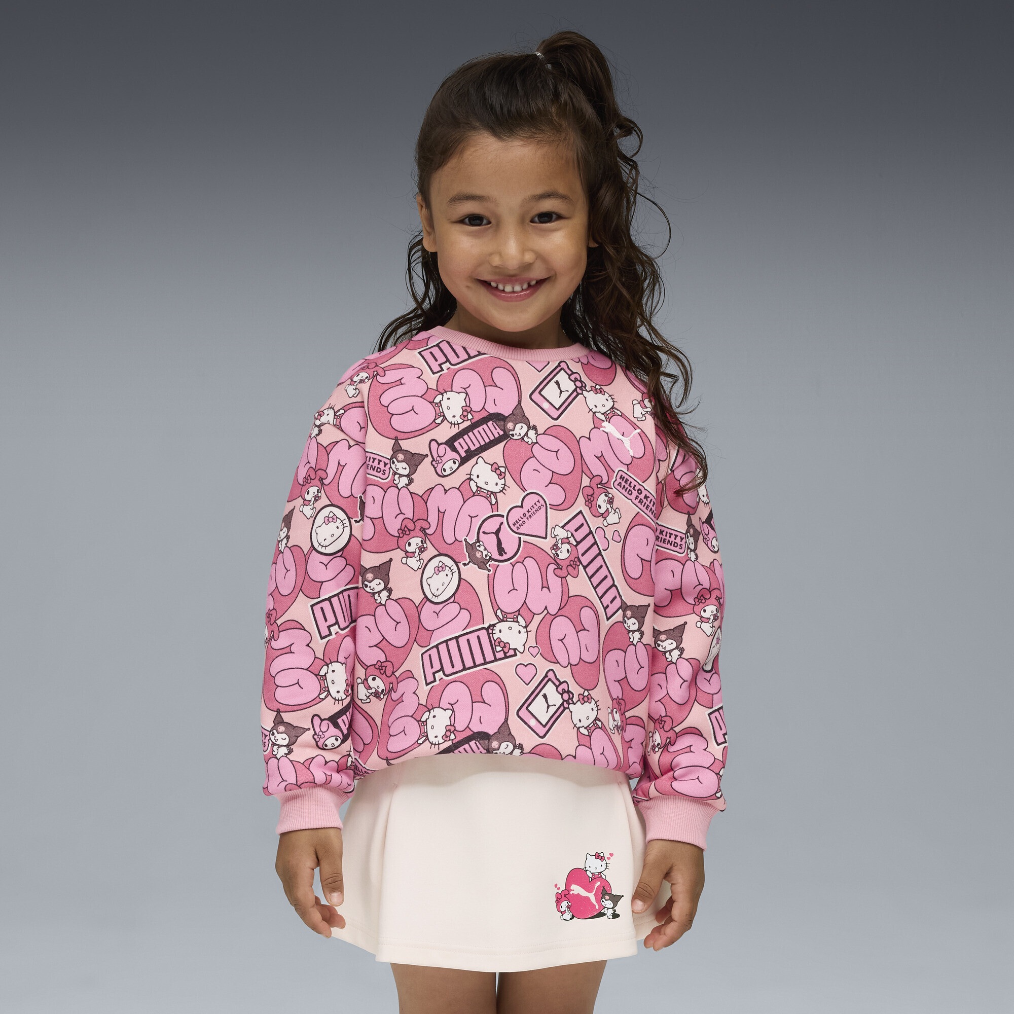 PUMA Sweatshirt »PUMA x HELLO KITTY AND FRIENDS Allover-Print Sweatshirt Mädchen«