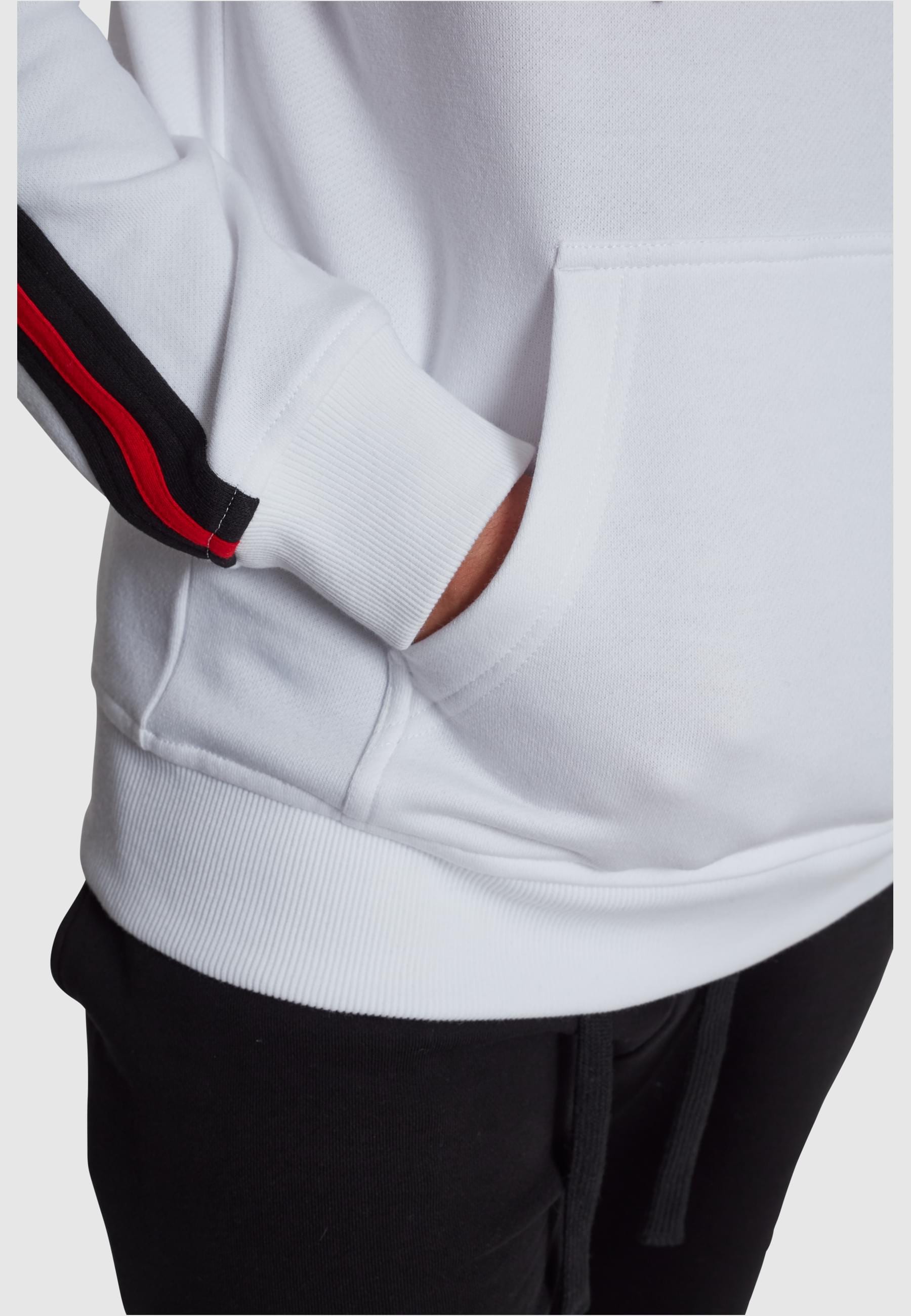 URBAN CLASSICS Kapuzensweatshirt »Urban Classics Herren Stripe Shoulder Hoody«, (1 tlg.)