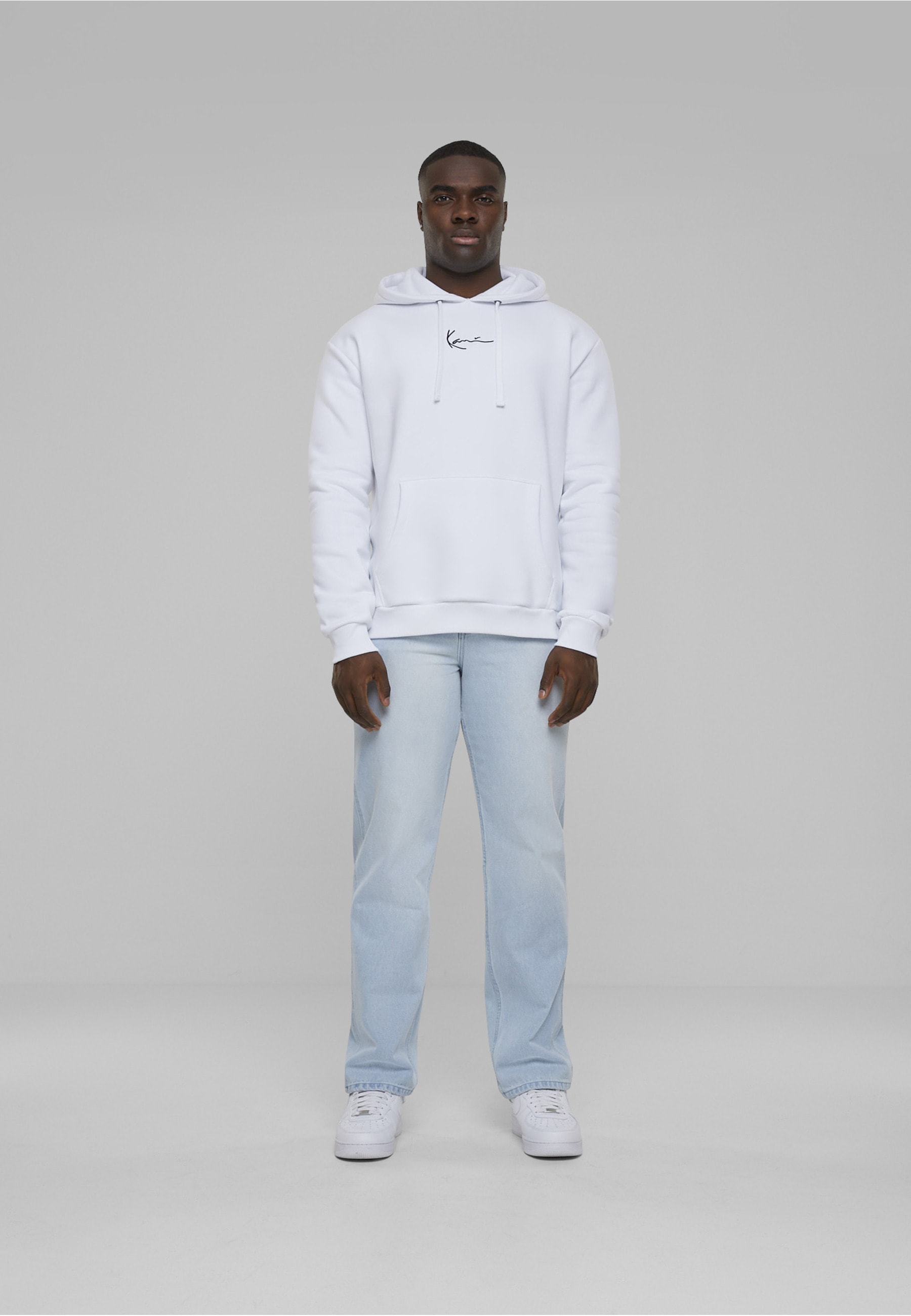 Karl Kani Rundhalspullover »Karl Kani Herren KKMQ12005 SMALL SIGNATURE HOODY WHT« 1 Stk.