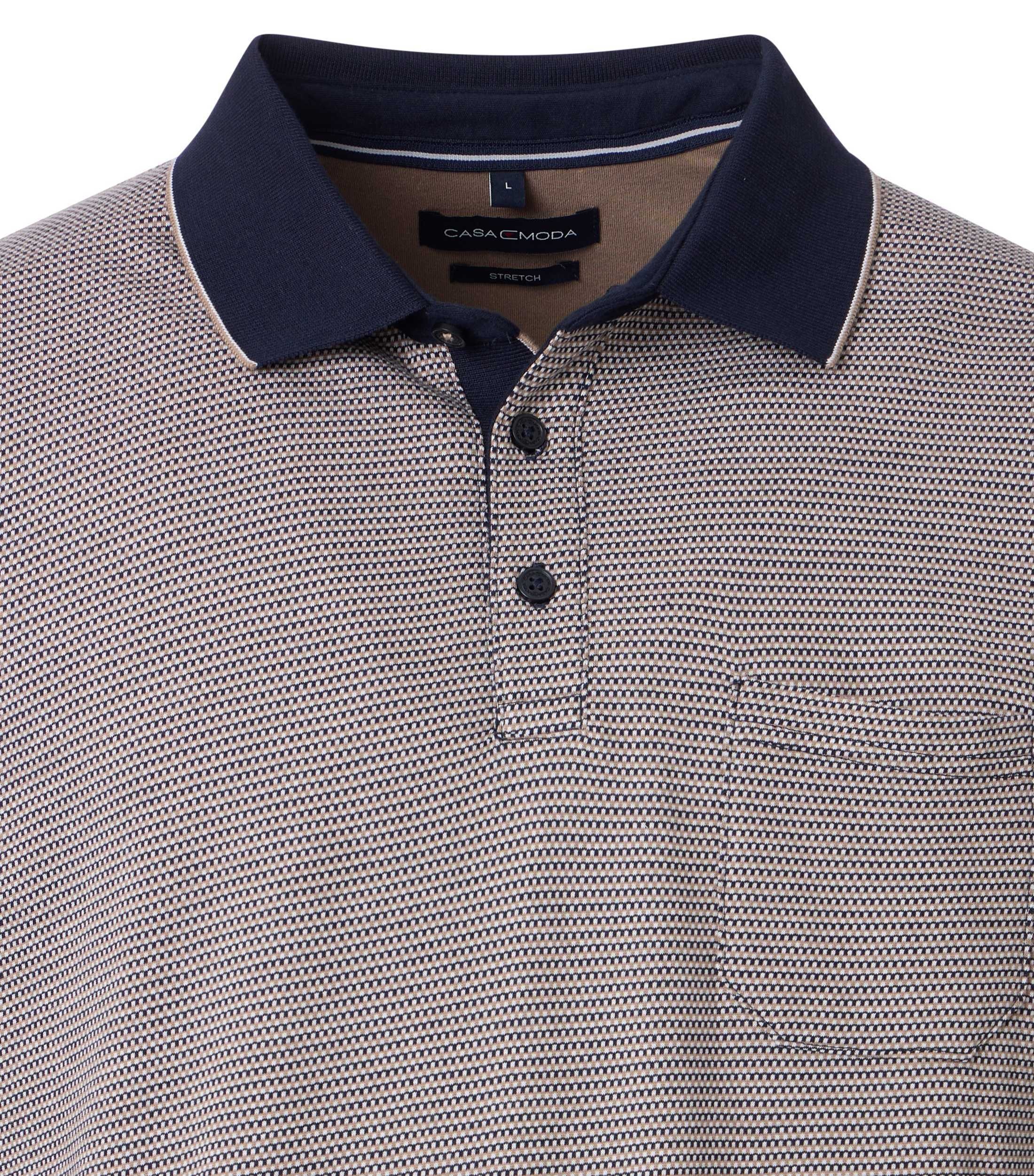 CASAMODA Poloshirt »CASAMODA Polo-Shirt gemustert«