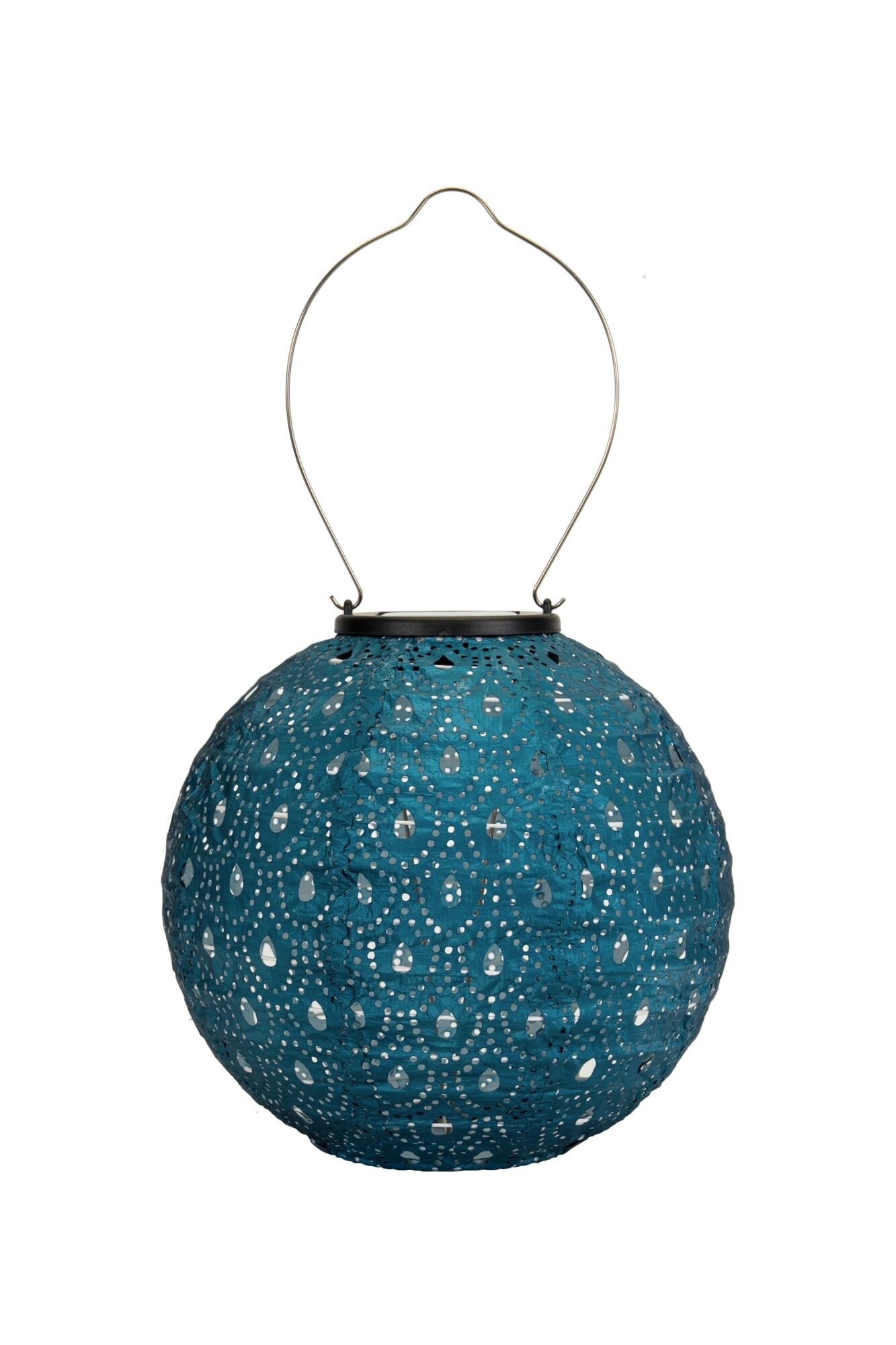 Pauleen LED Laterne »Sunshine Charm Lampion Solar blau Tyvek Vlies«, 1 flammig-flammig