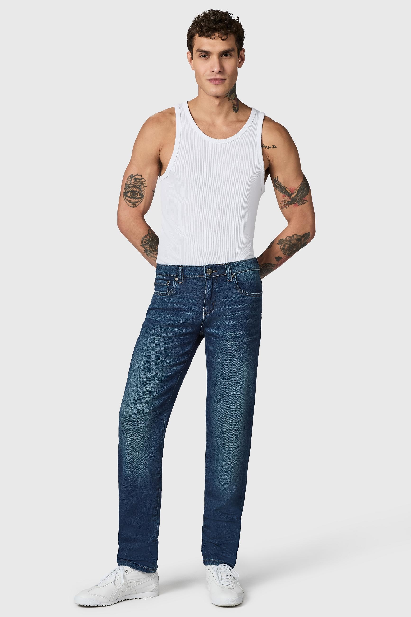PEAK TIME Tapered-fit-Jeans »Cosmis« Herren Tapered Jeans mit Logoprägung
