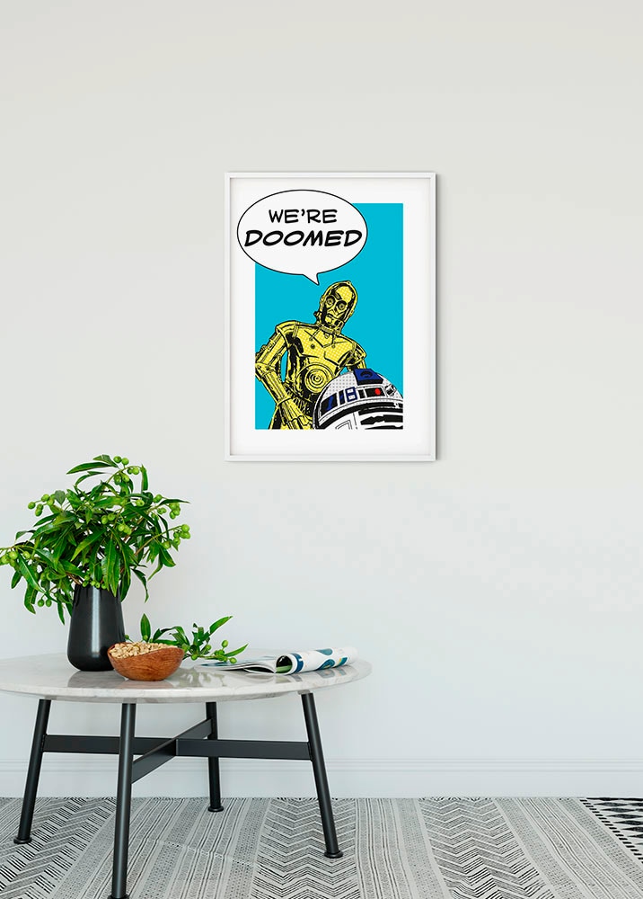 Komar Bild »Star Wars Classic Comic Quote Droids«, Star Wars, (1 St.), Wandbild zur Dekoration im Kinderzimmer - ohne Rahmen