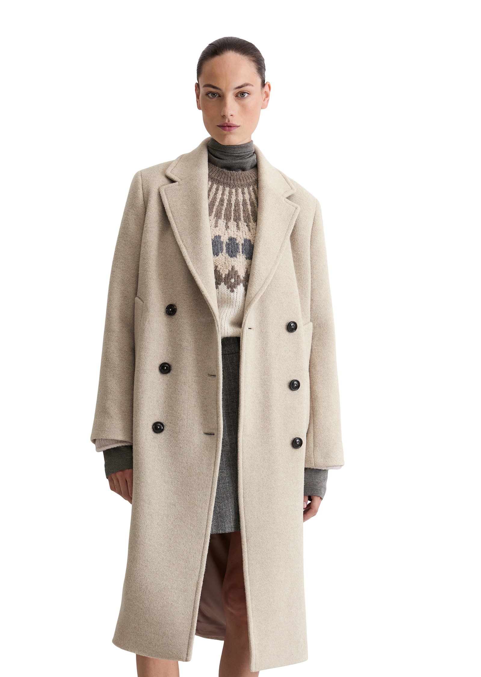 Marc OPolo Wollmantel "aus italienischem Wolle-Mix" günstig online kaufen