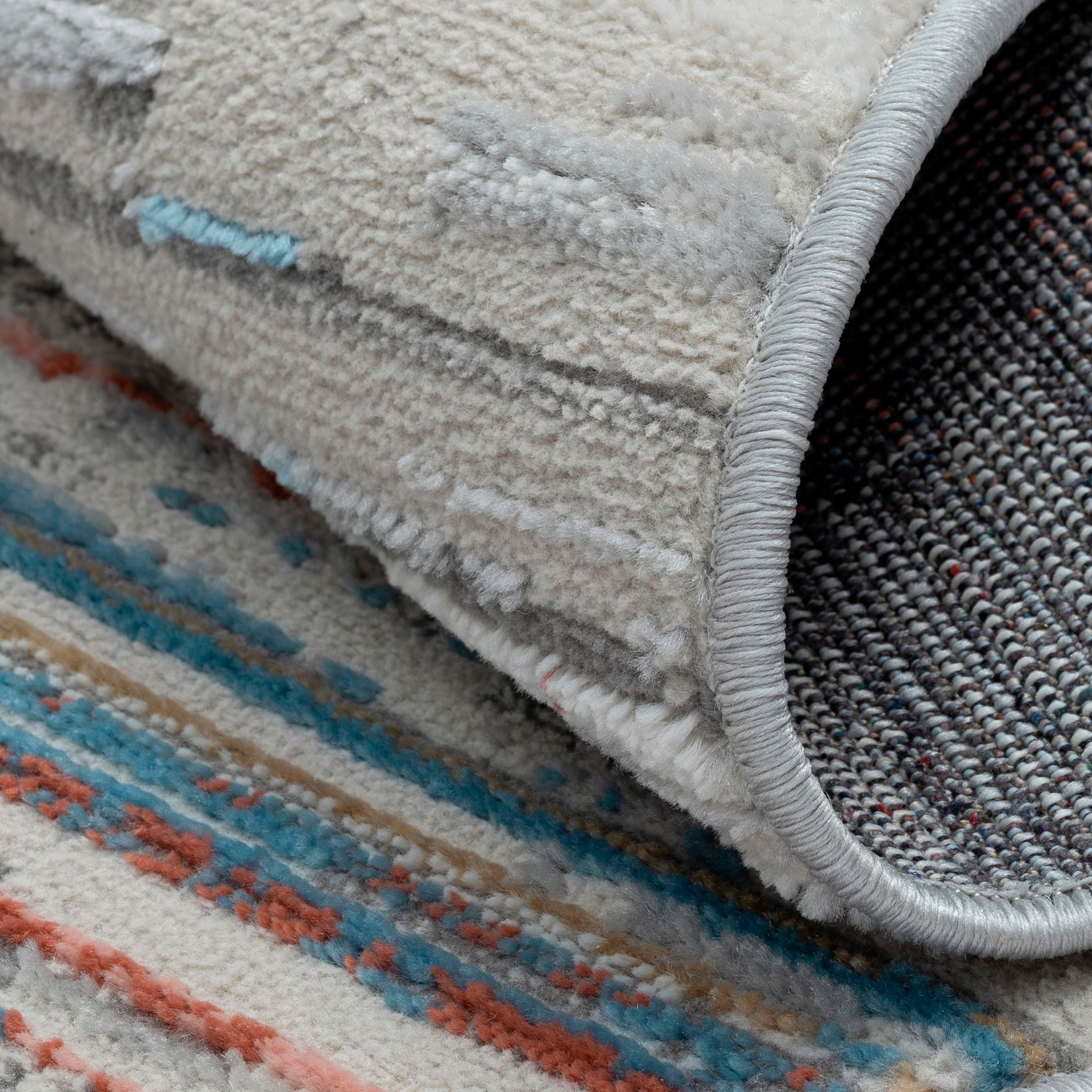 Myflair Möbel & Accessoires Teppich »My Colors«, rund, 8 mm Höhe, Kurzflor, Retro-Design, besonders weich durch Microfaser