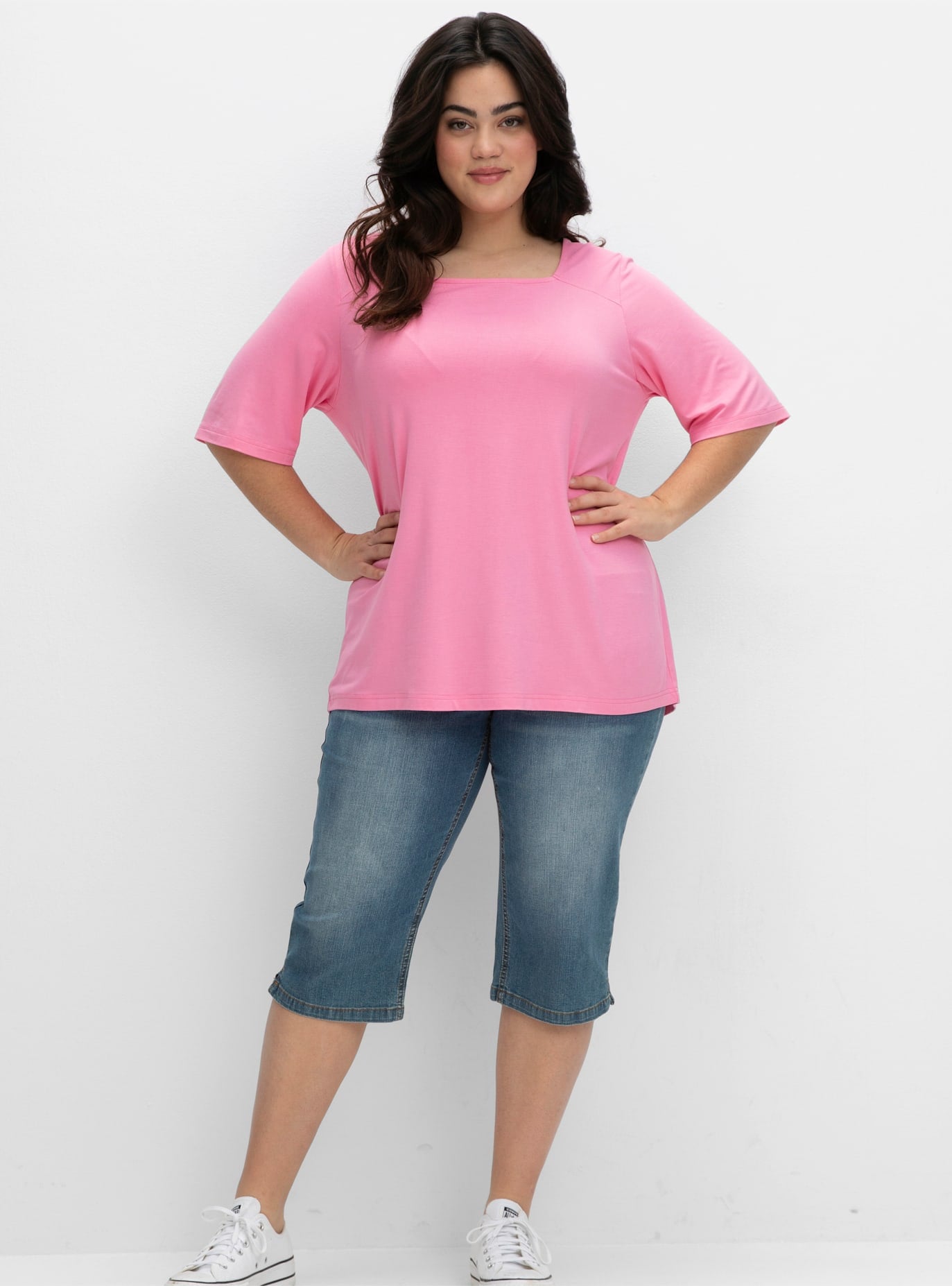 Sheego T-Shirt "T-Shirt", (1 tlg.) günstig online kaufen