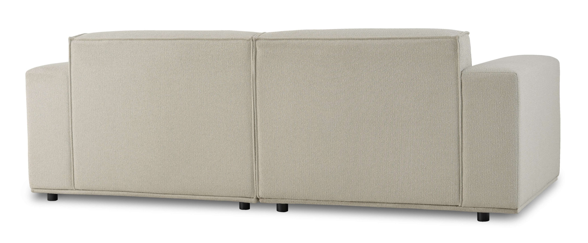 Home affaire 3-Sitzer »Avelin, 228 cm, Chenille, Struktur-Boucle«, mit Wellenunterfederung, Kedernaht, bodentief, Skandi-Design