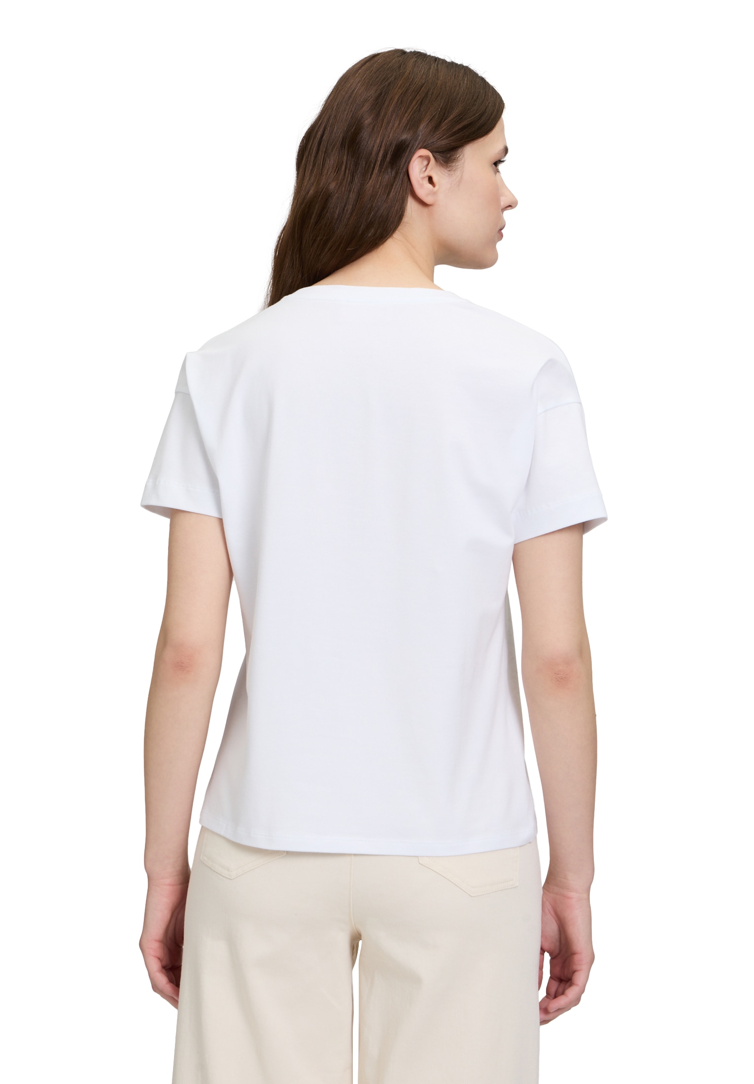 Betty Barclay Kurzarmshirt »Betty Barclay Basic Shirt mit Aufdruck«, (1 tlg.), Pailletten