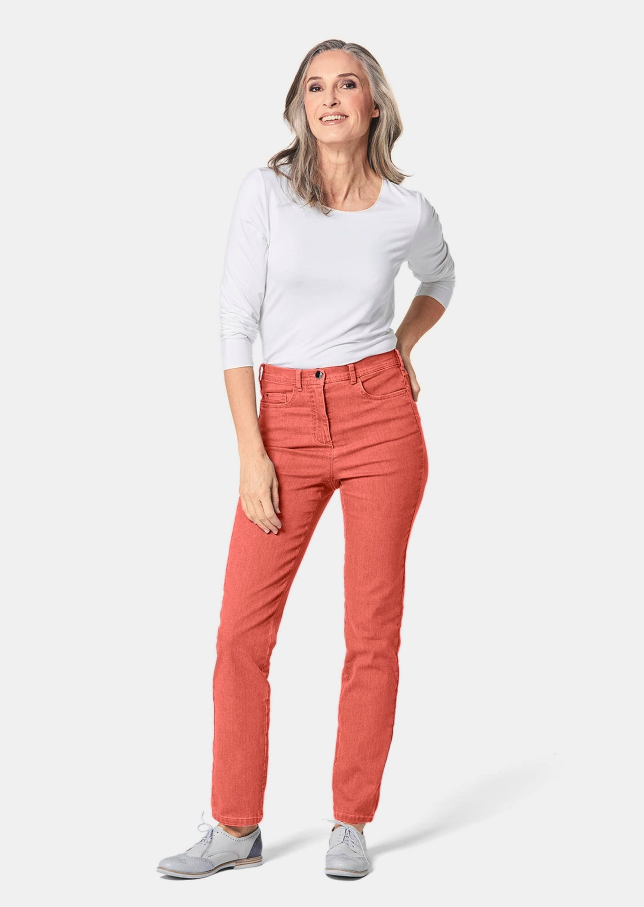 GOLDNER Regular-fit-Jeans »Damen Jeans Slim Fit LOUISA mit Stretch-Anteil«