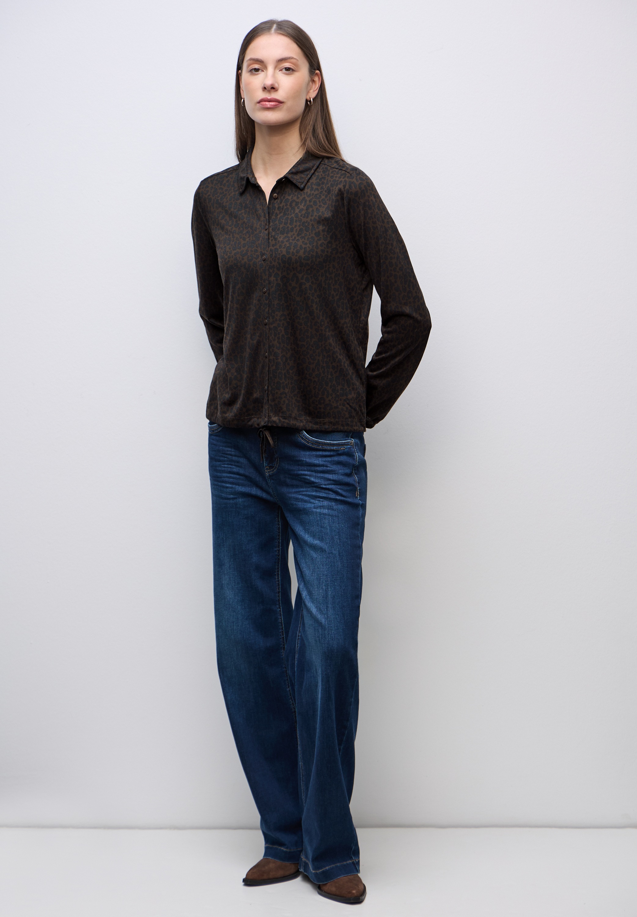 STREET ONE Langarmshirt im Tunika-Style