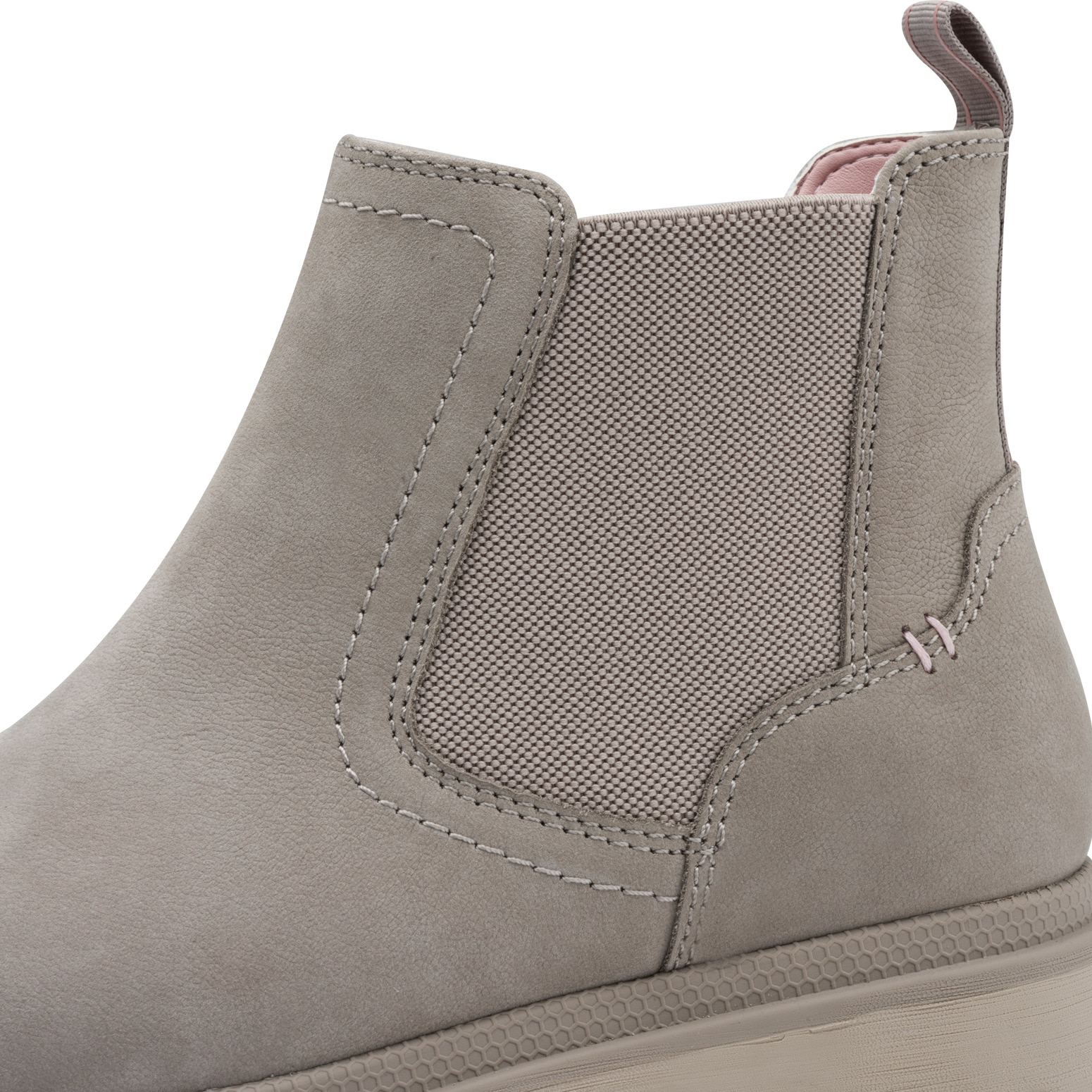 Tamaris Chelseaboots, Blockabsatz, Basicboots, Stiefelette mit dezenten Ziernähten