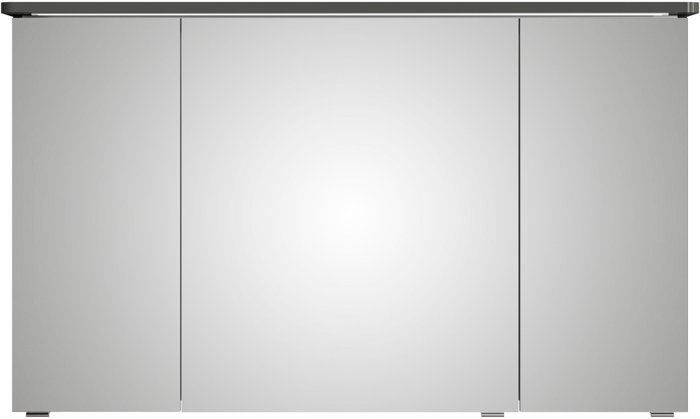 Saphir Spiegelschrank »Serie 4005 Badezimmer-Spiegelschrank inkl. LED-Kranzbeleuchtung«, Badschrank 120 cm breit, 3 Türen, 6 Glas-Einlegeböden, inkl Türdämpfer