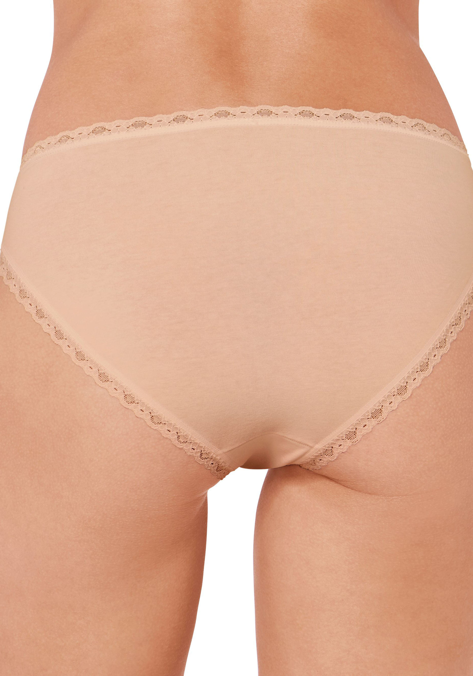 Thumbnail - sloggi Taillenslip "24/7 Cotton Lace" 3er Pack, edle Spitze, flache Nähte, Baumwollmischung, weich, femininer Look