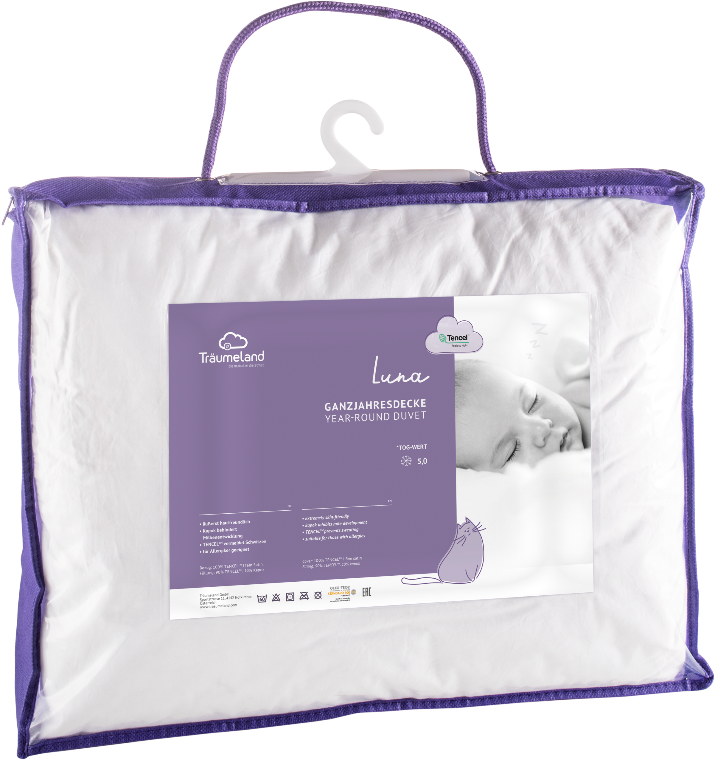 Träumeland Babybettdecke "Luna*" normal Füllung 90% Lyocell (TENCEL™), 10% günstig online kaufen