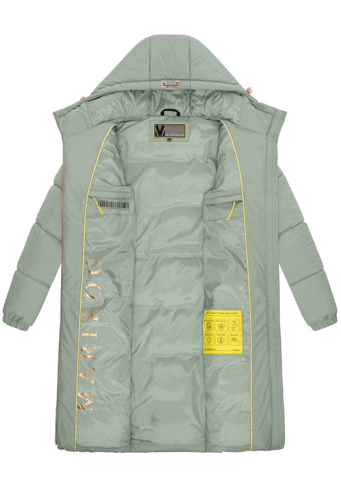 Marikoo Winterjacke »Nomadiaa«, Lange Damen Winterjacke