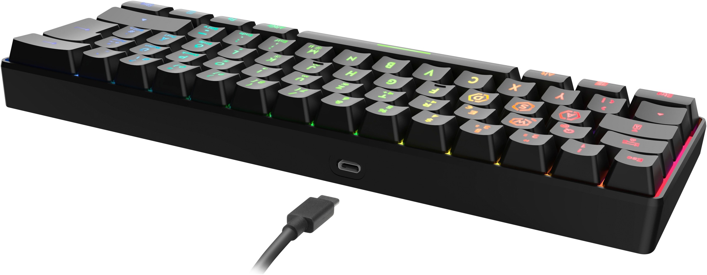 Speedlink Gaming-Tastatur »Letos RGB 60%«, (USB-Anschluss-Anpassbare Höhe)