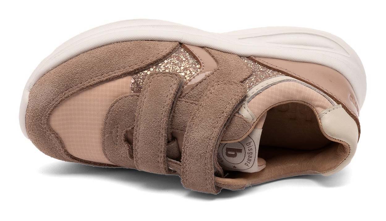 Bisgaard Sneaker »yuki glitter Weite: normal«, Freizeitschuh, Mädchen Schuh mit Klett, Größenschablone zum Download