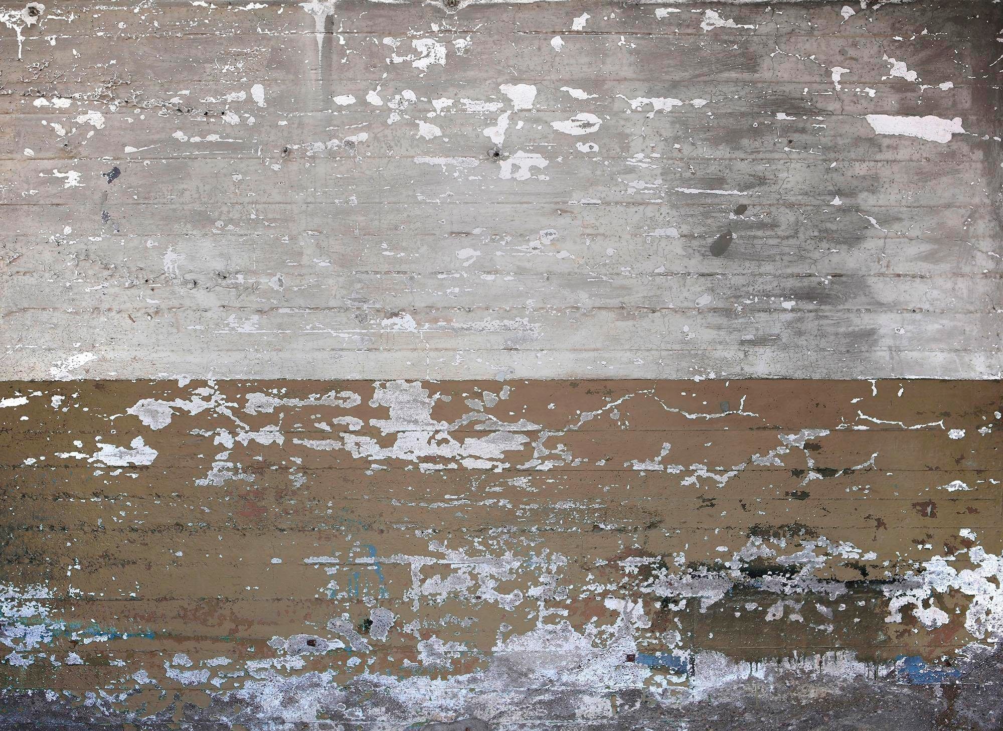 living walls Fototapete "Beton Vintage" glatt Fototapete Betonwand Grau Beige 3,50 m x 2,55 m Tapete