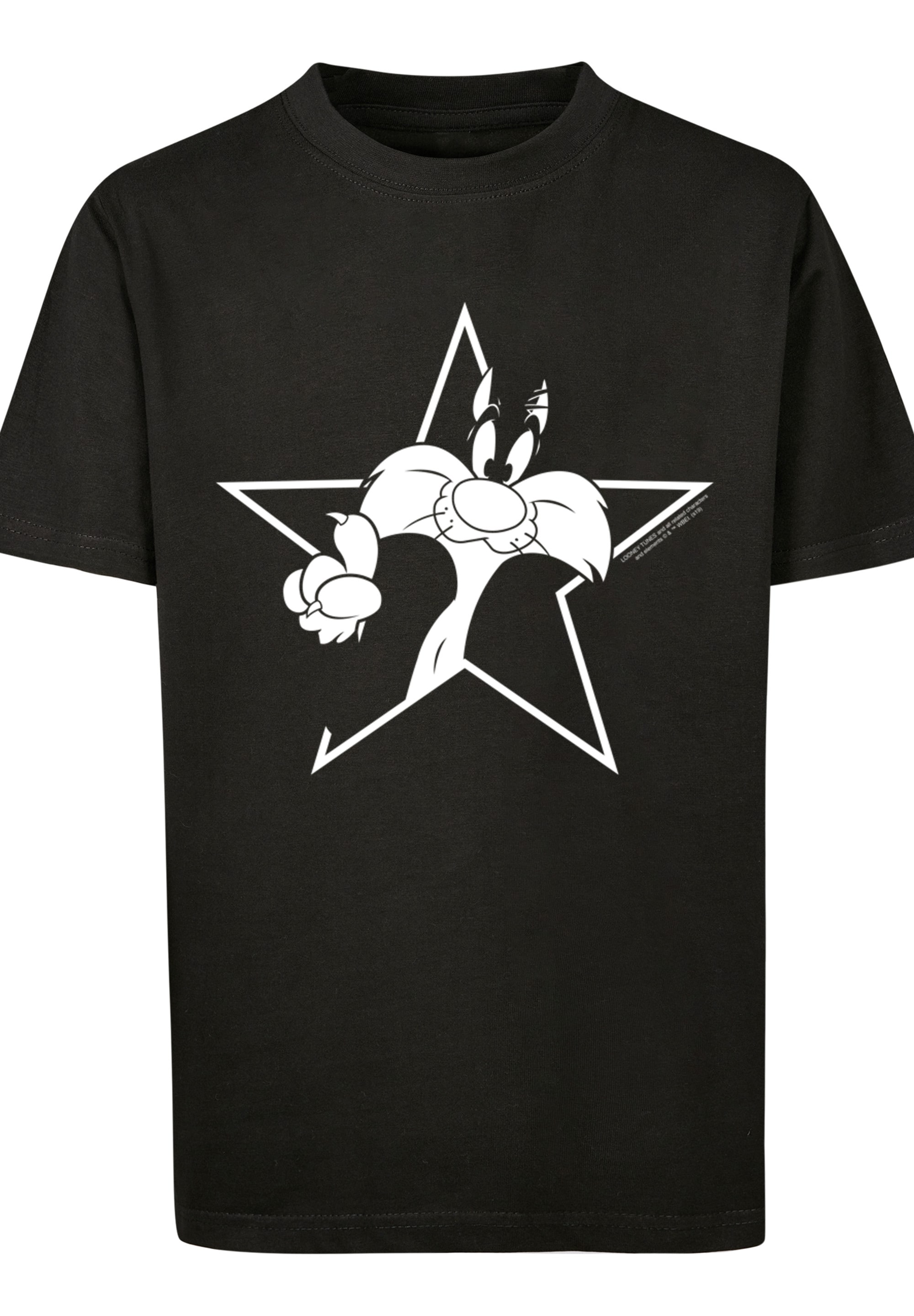 F4NT4STIC T-Shirt »Looney Tunes Sylvester Cartoon Stern«, Unisex Kinder,Premium Merch,Jungen,Mädchen,Bedruckt