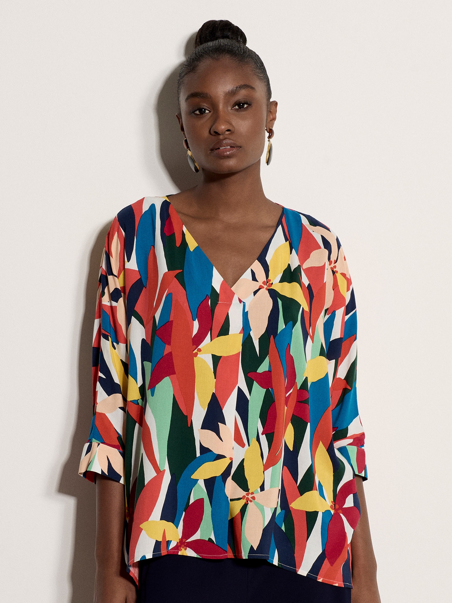 Apricot Klassische Bluse "Blusentop" mit Farbblock-Muster