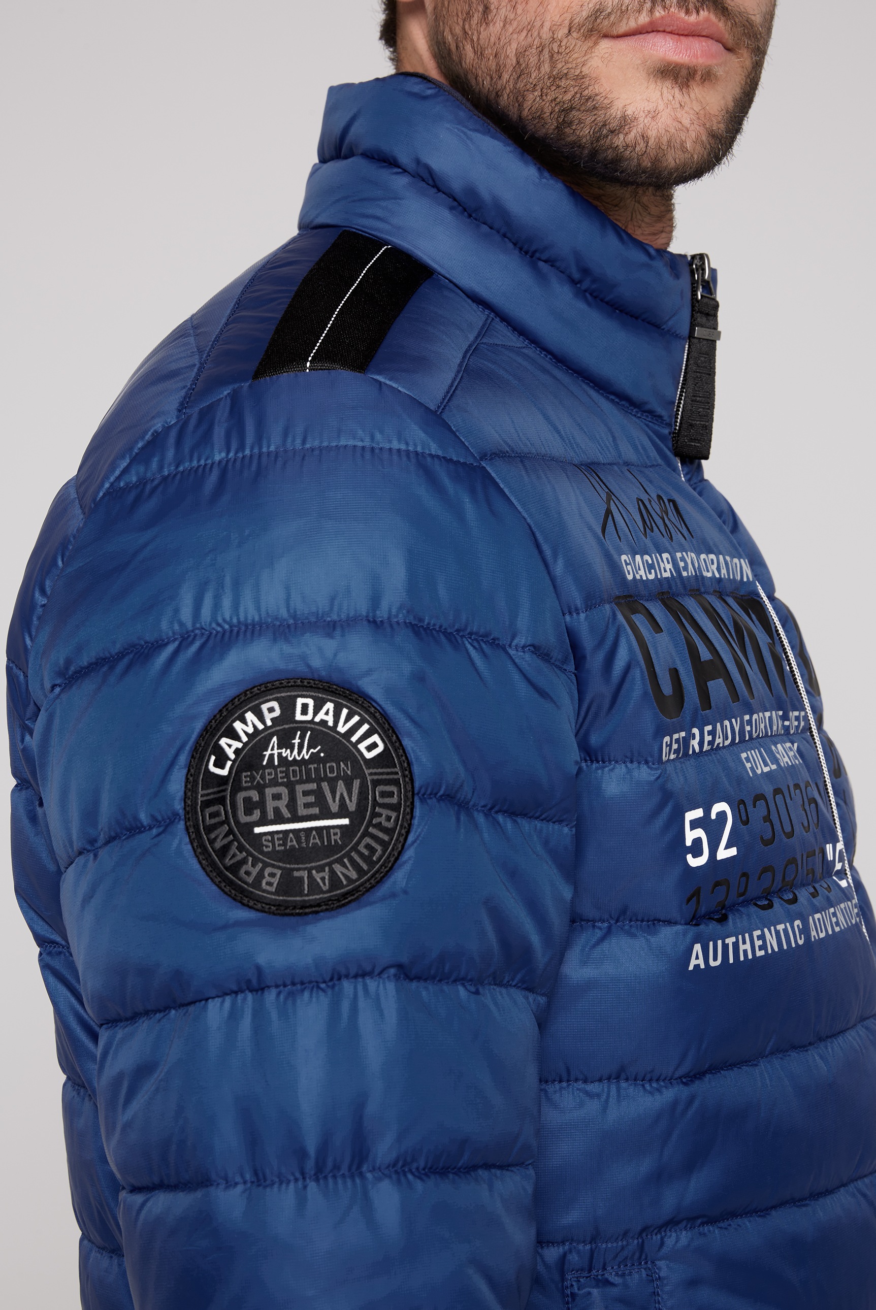 CAMP DAVID Outdoorjacke, ohne Kapuze, mit elastischem Saumabschluss