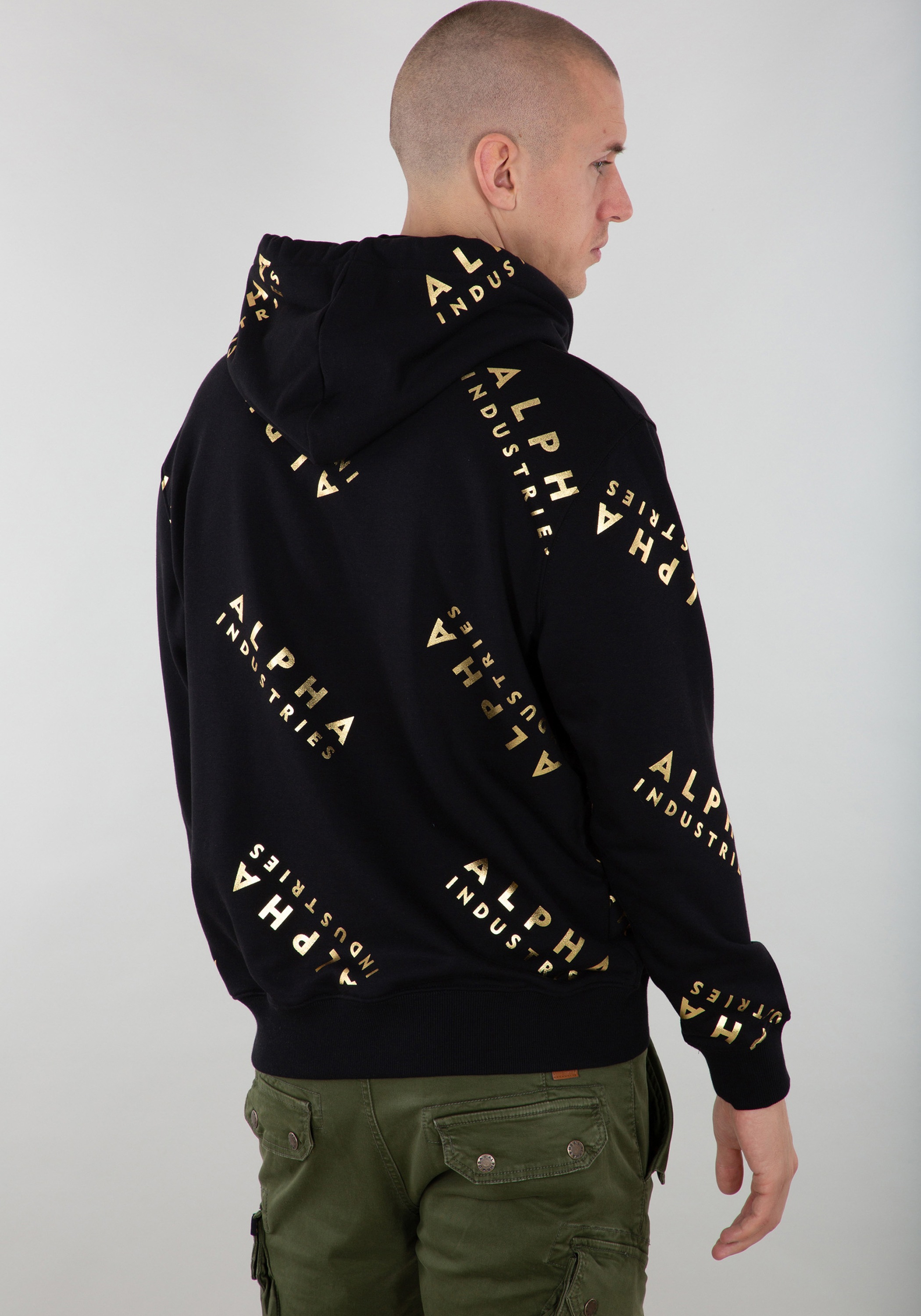 Alpha Industries Hoodie »AOP Hoodie Foil Print Kapuzensweatshirt«