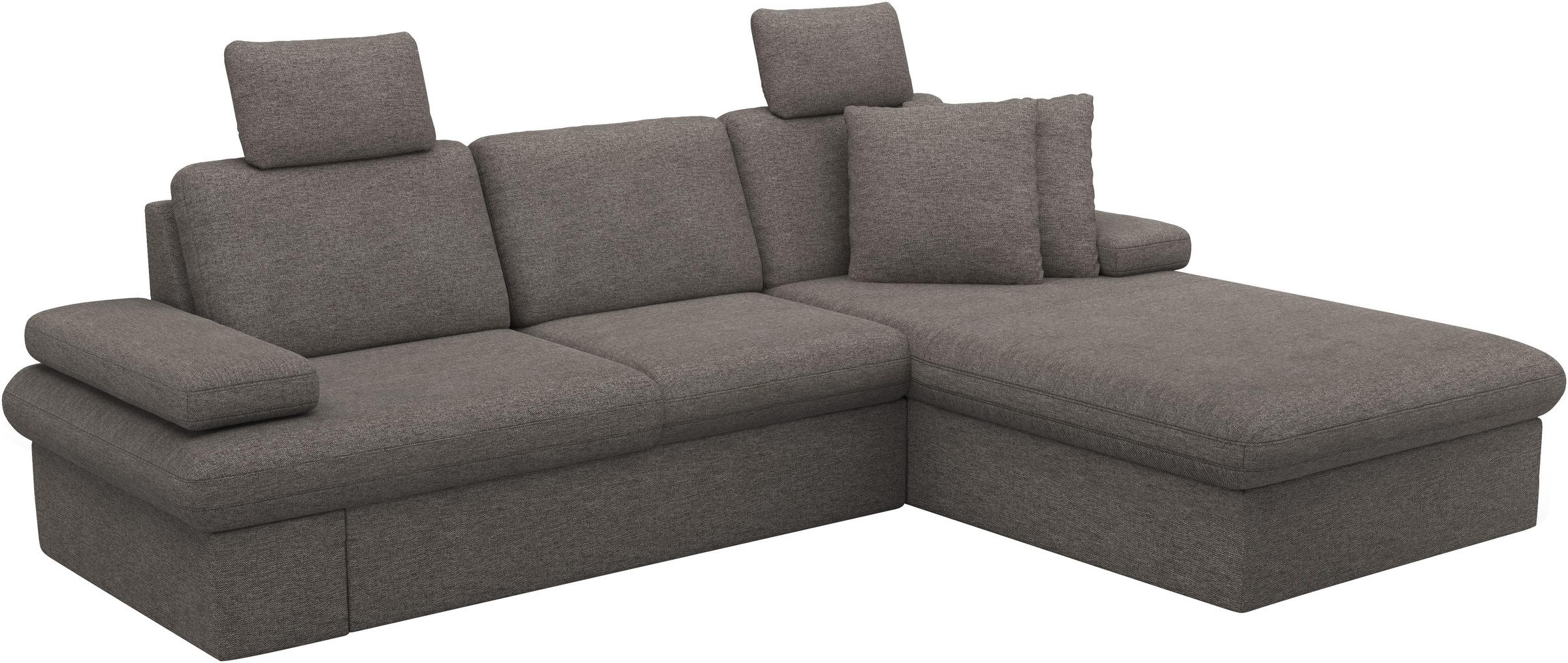 sit&more Ecksofa »Moreno L-Form, B: 247 cm«, mit Armteilverstellung, optional Bettfunktion