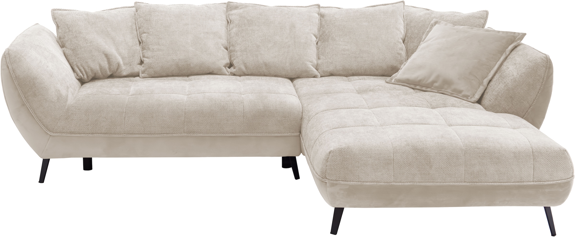 exxpo - sofa fashion Ecksofa "Midway mit einfacher Easy-Lift-Bettfunktion, günstig online kaufen