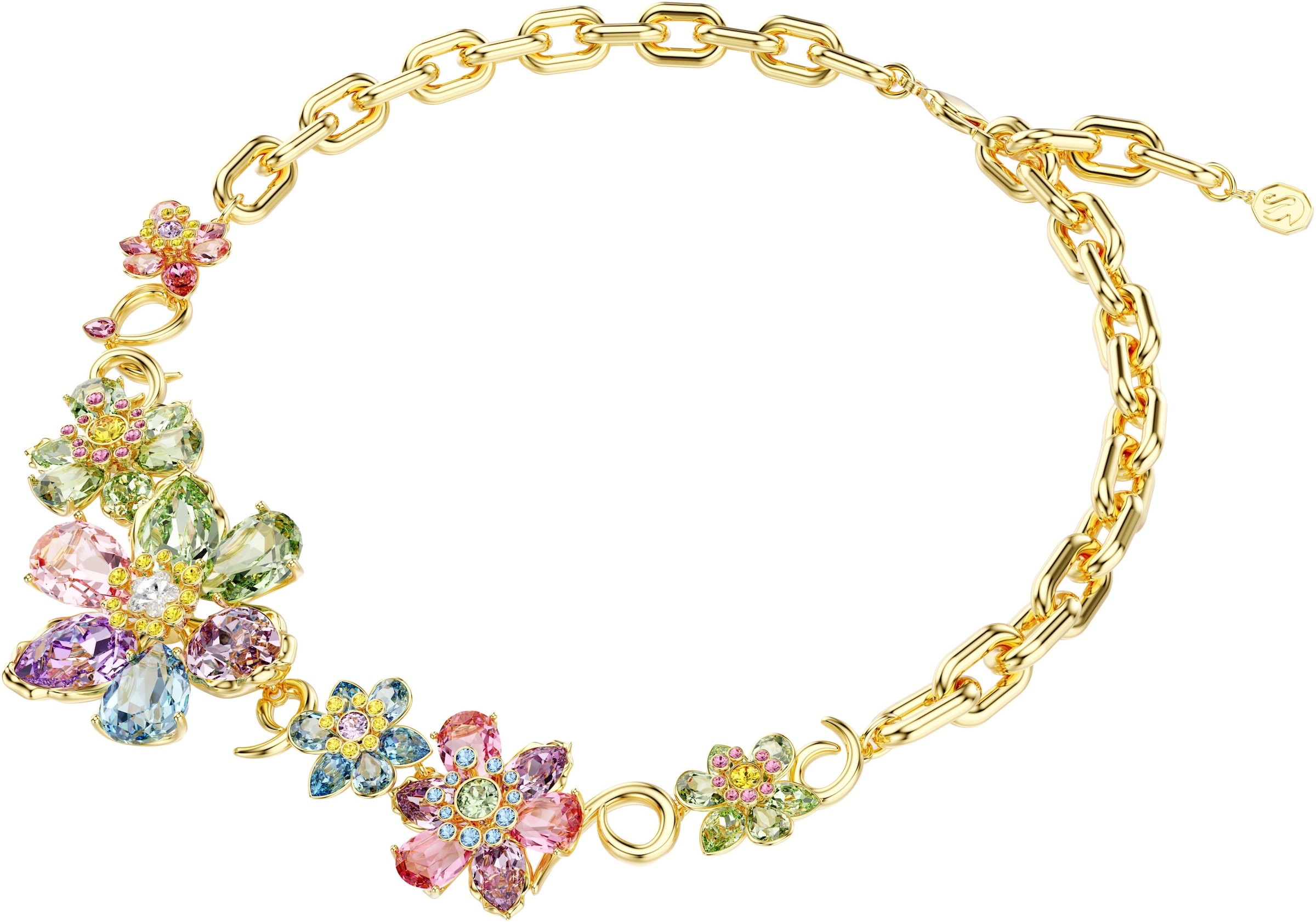 Swarovski Collier »Schmuck Geschenk Idyllia Halskette Blume, 5709030«, mit Swarovski® Kristall