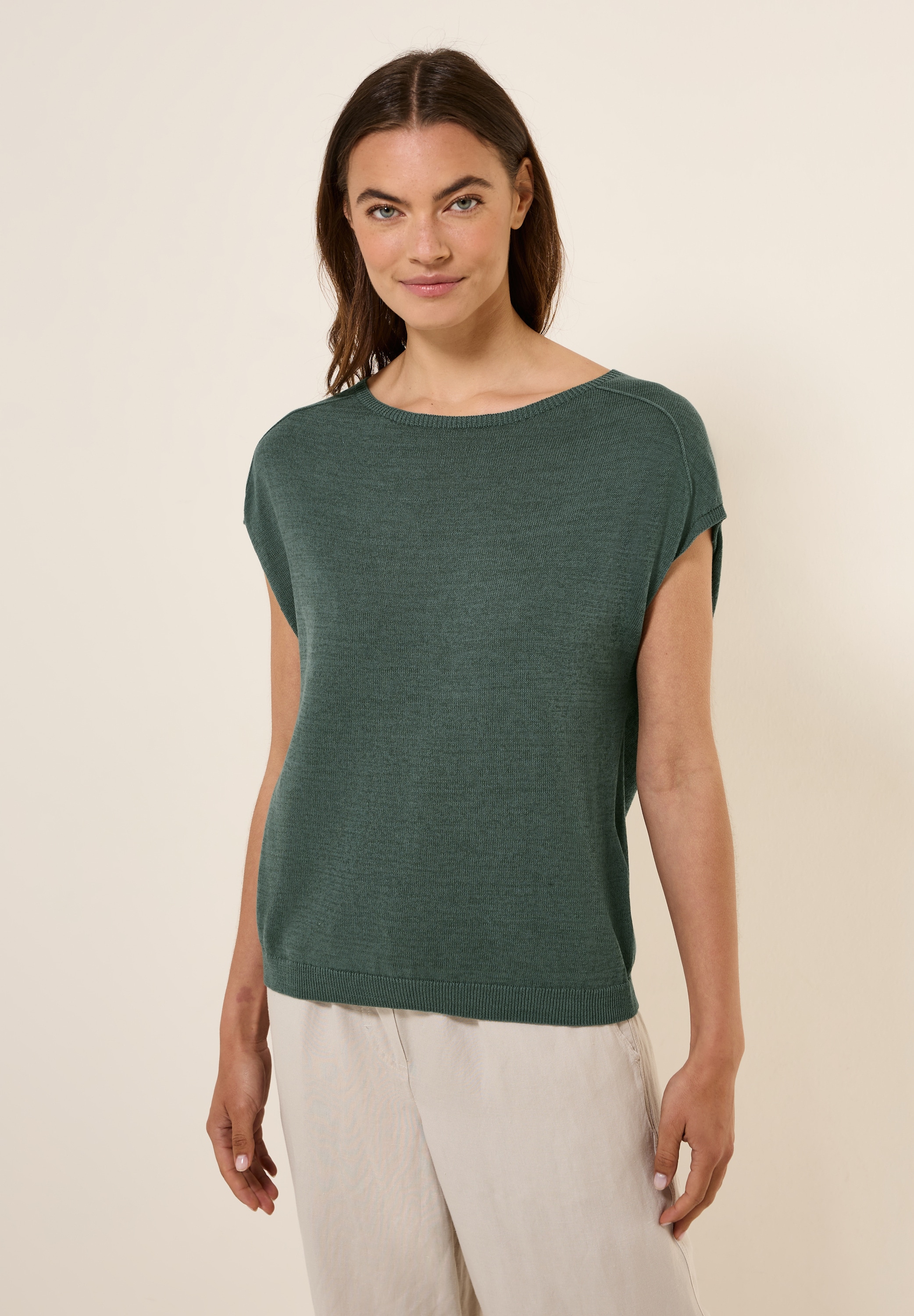 Cecil Strickpullover, mit Materialmix günstig online kaufen