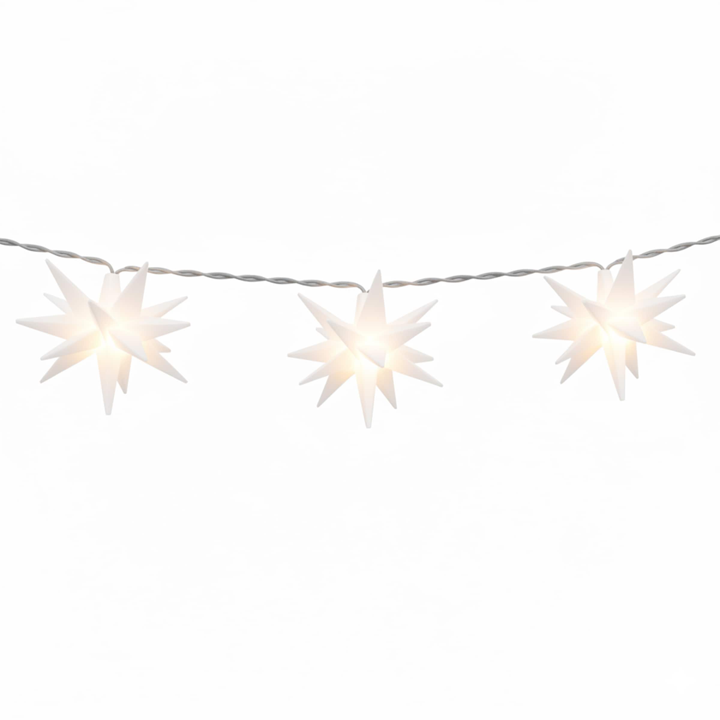 my home LED-Lichterkette »Elvya« 10 Stk.-flammig 3D 10er Sternenlichterkette