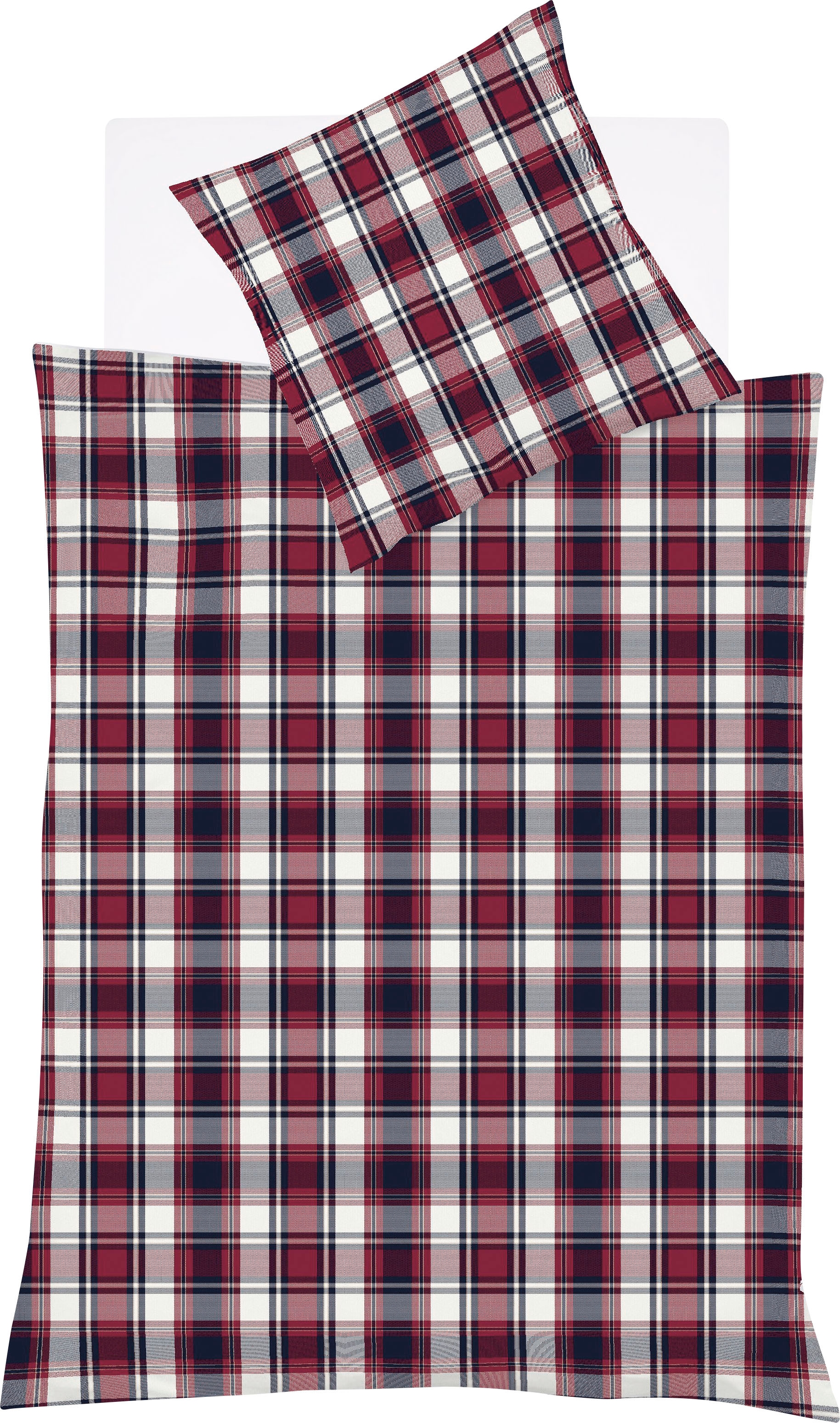 fleuresse Bettwäsche "Lech 4264" 3 Stk. tlg. Edelflanell, Baumwolle, in Gr. günstig online kaufen