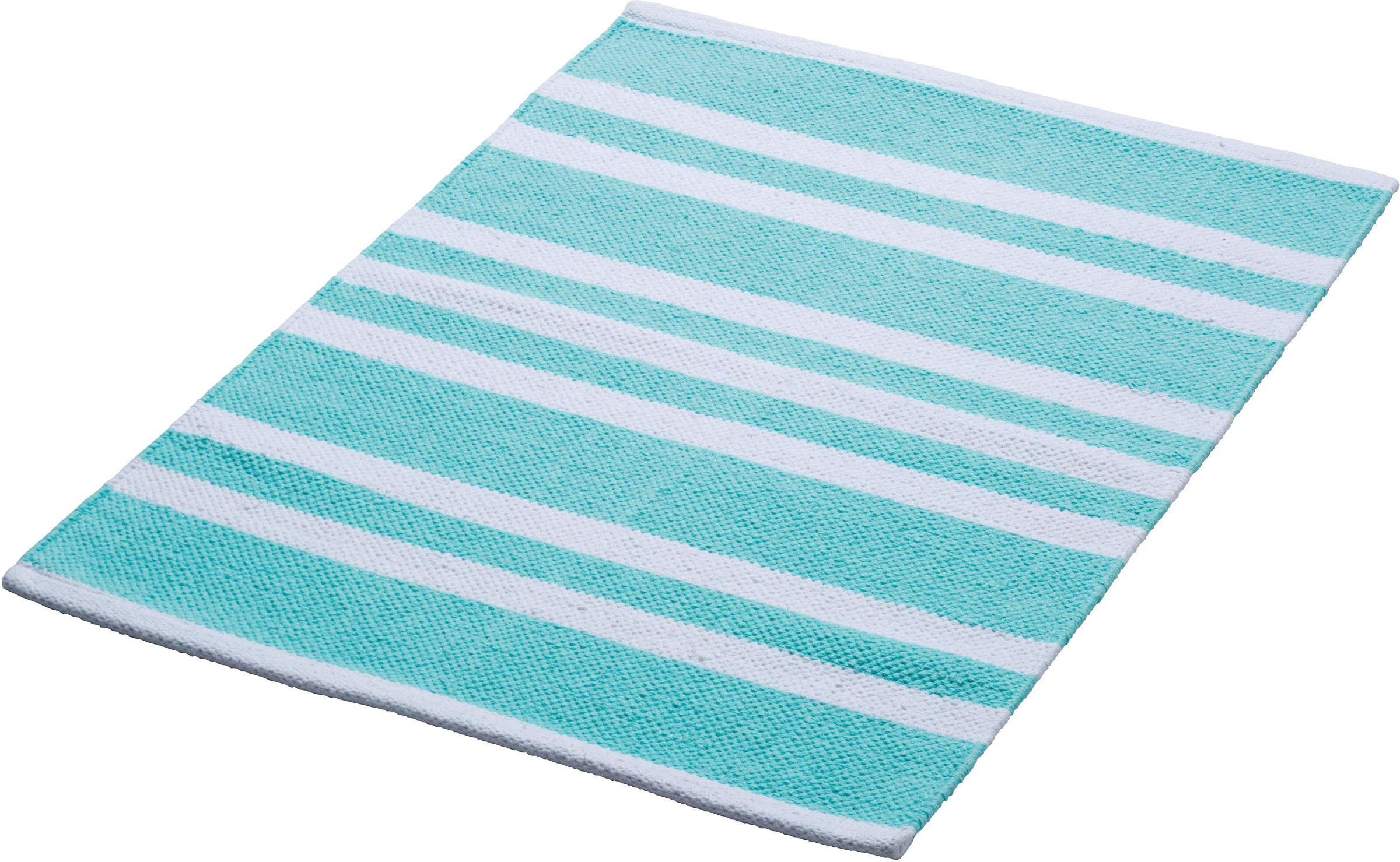 Badematte SEE∙MANN∙GARN, H:5mm, grün, Baumwolle, Badematten, "Lina", pflegeleicht