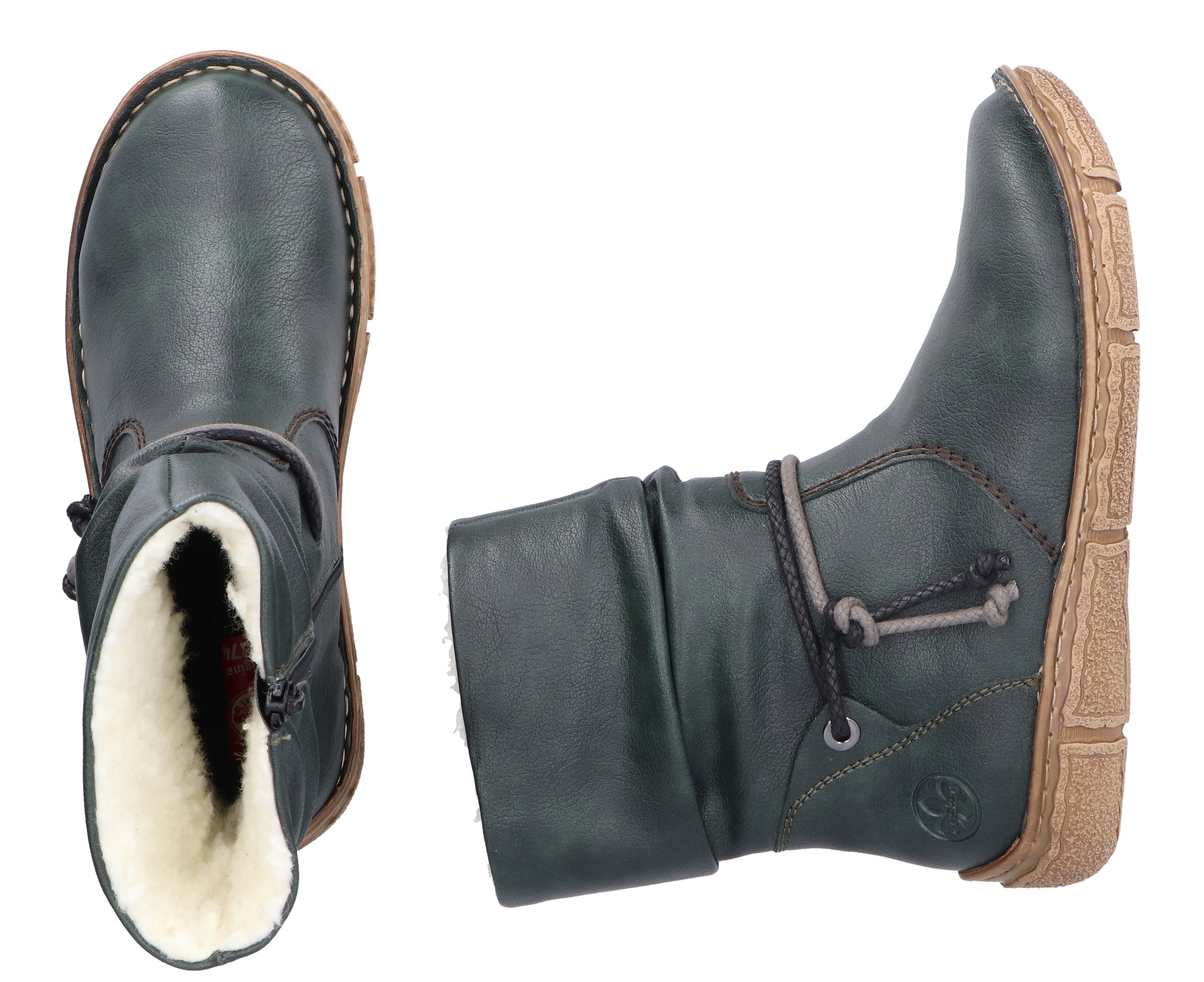 Rieker Winterboots, Winterstiefelette, slouchy Schaft, Reißverschluss, mit Warmfutter