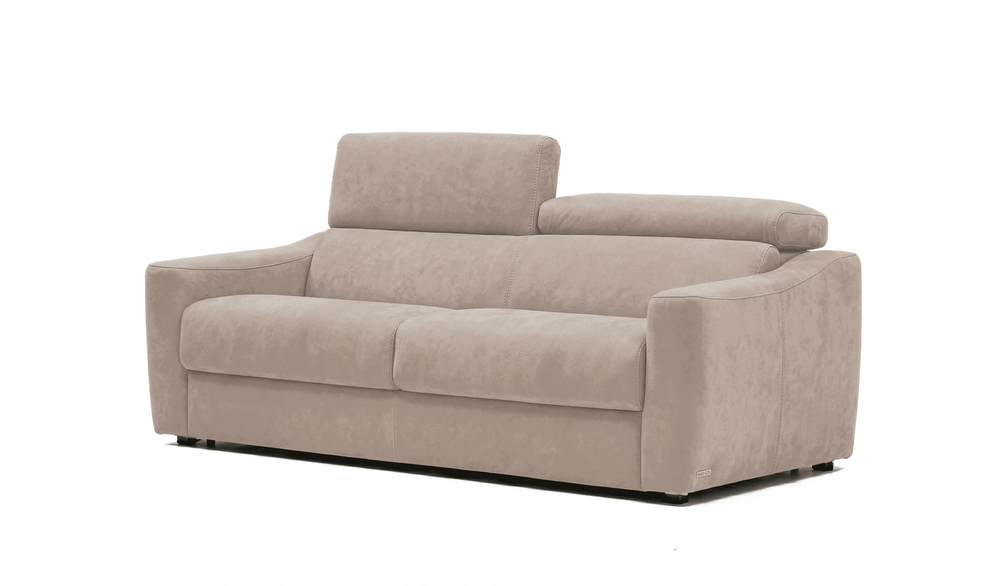 Egoitaliano Schlafsofa "STRIKE, Made in Italy-Designsofa mit Dauerschlaffunktion,Breite 195 cm" Bettsofa, Luxus-Microfaser Lederoptik mit verstellbaren Kopfstützen