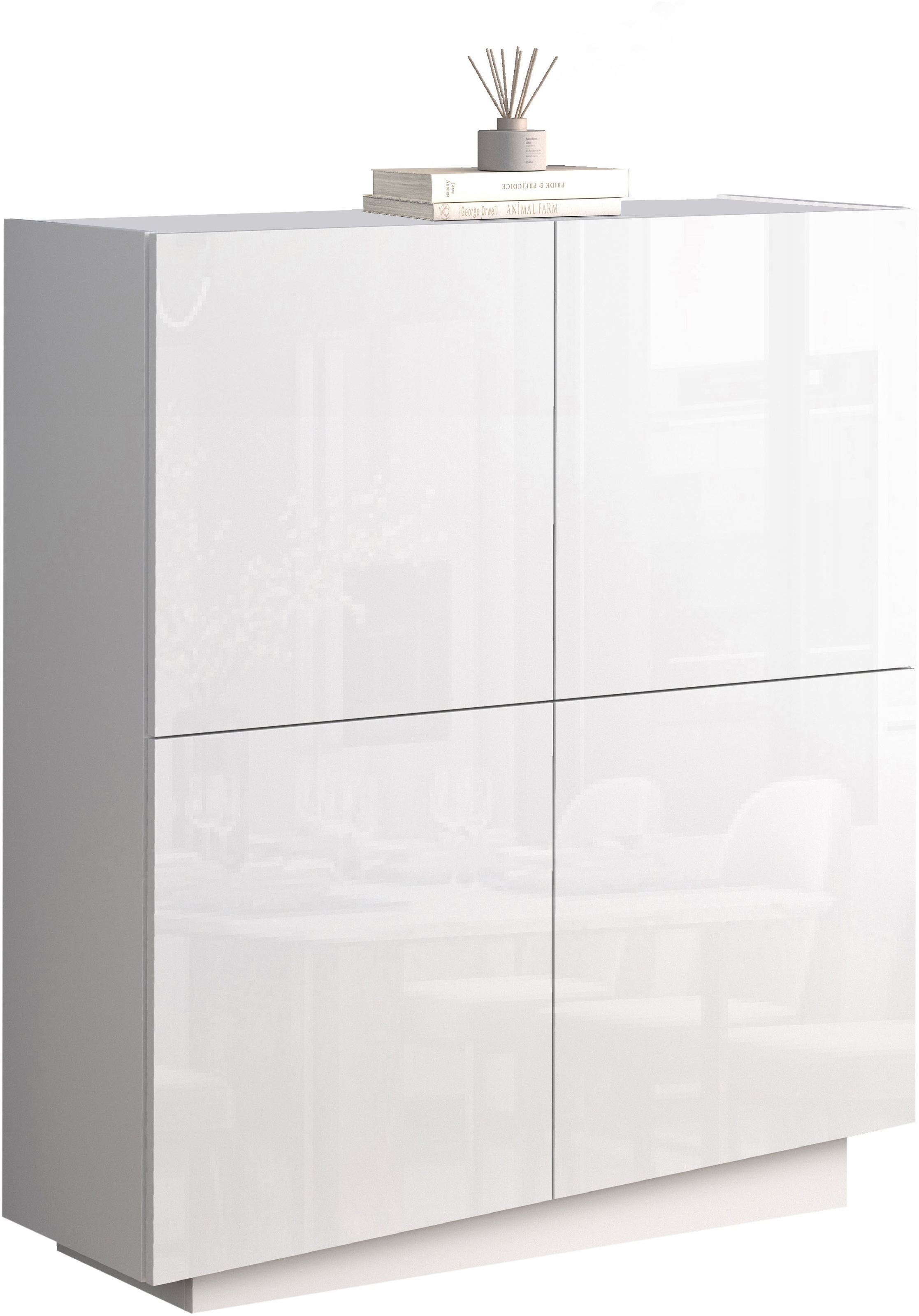 OTTO home Highboard "VELA, Highboard, Höhe 120 cm,Design mit schrägen Türen günstig online kaufen